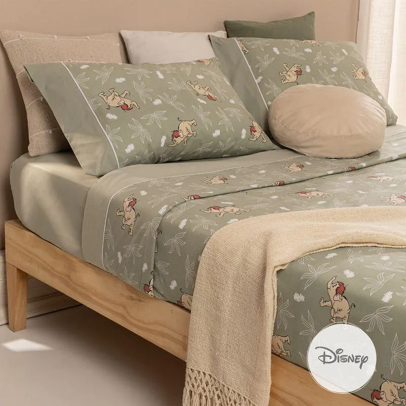 Juego de Sábanas Queen Size Elephant El Libro de la Selva