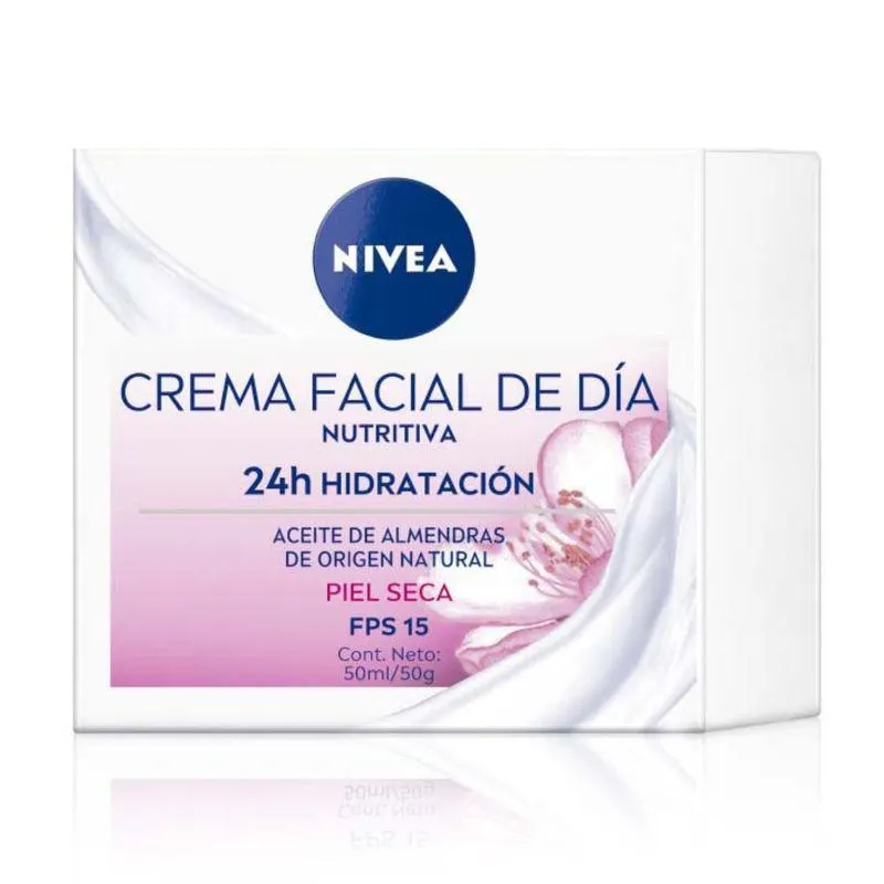 Crema Facial Hidratante de Día Nivea Essentials FPS 15 x 50 ml