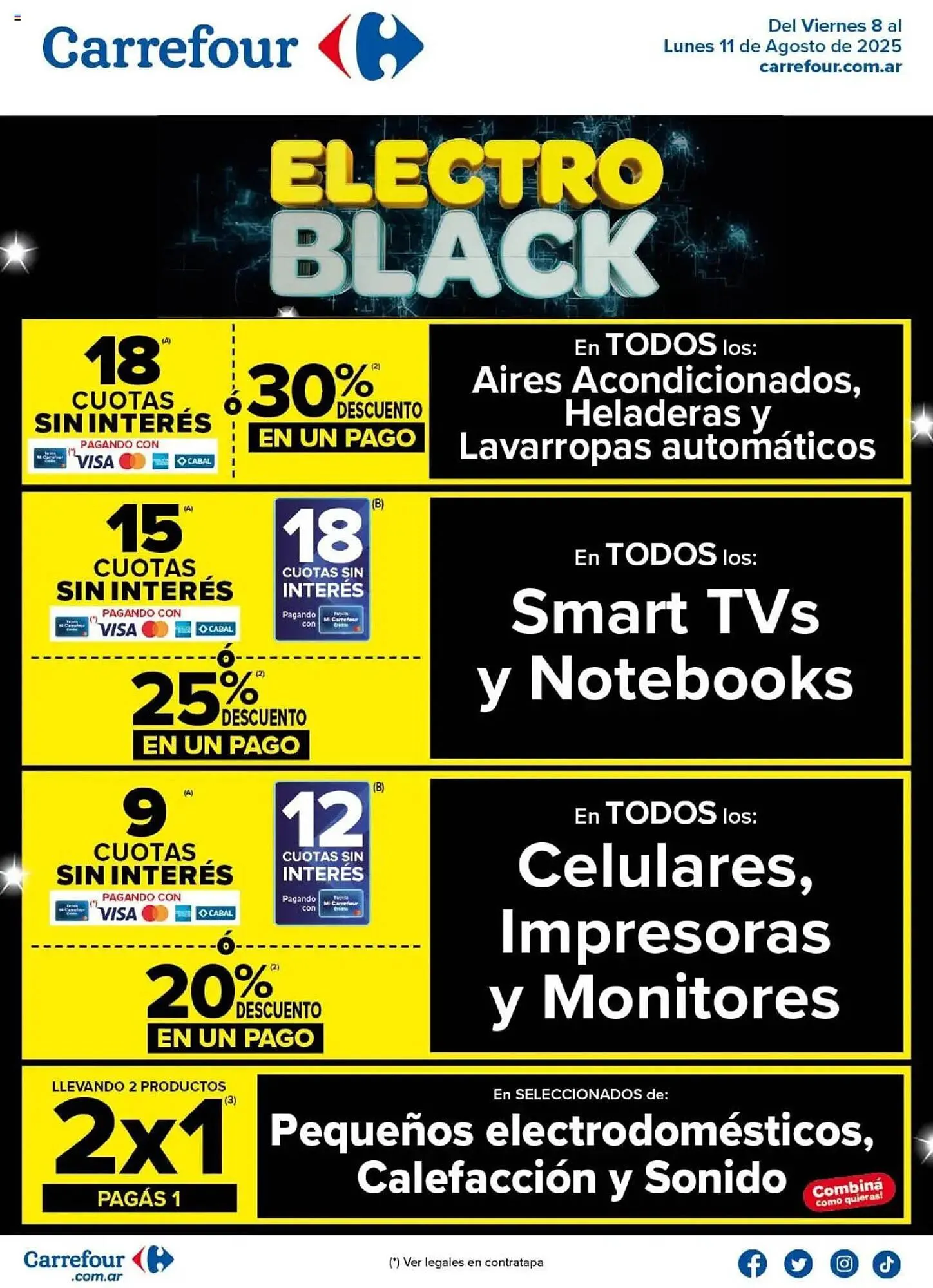 Ofertas de Catálogo Carrefour 8 de agosto al 11 de agosto 2025 - Página 1 del catálogo