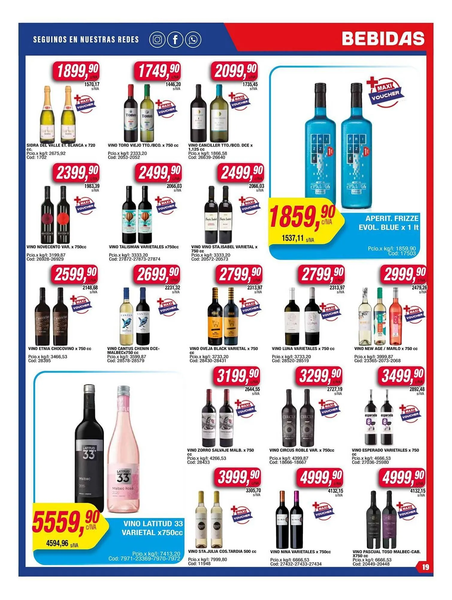 Ofertas de Catálogo Maxiconsumo 18 de agosto al 24 de agosto 2025 - Página 19 del catálogo