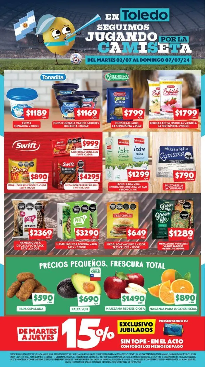Ofertas de Catálogo Supermercados Toledo 2 de julio al 7 de julio 2024 - Página 3 del catálogo
