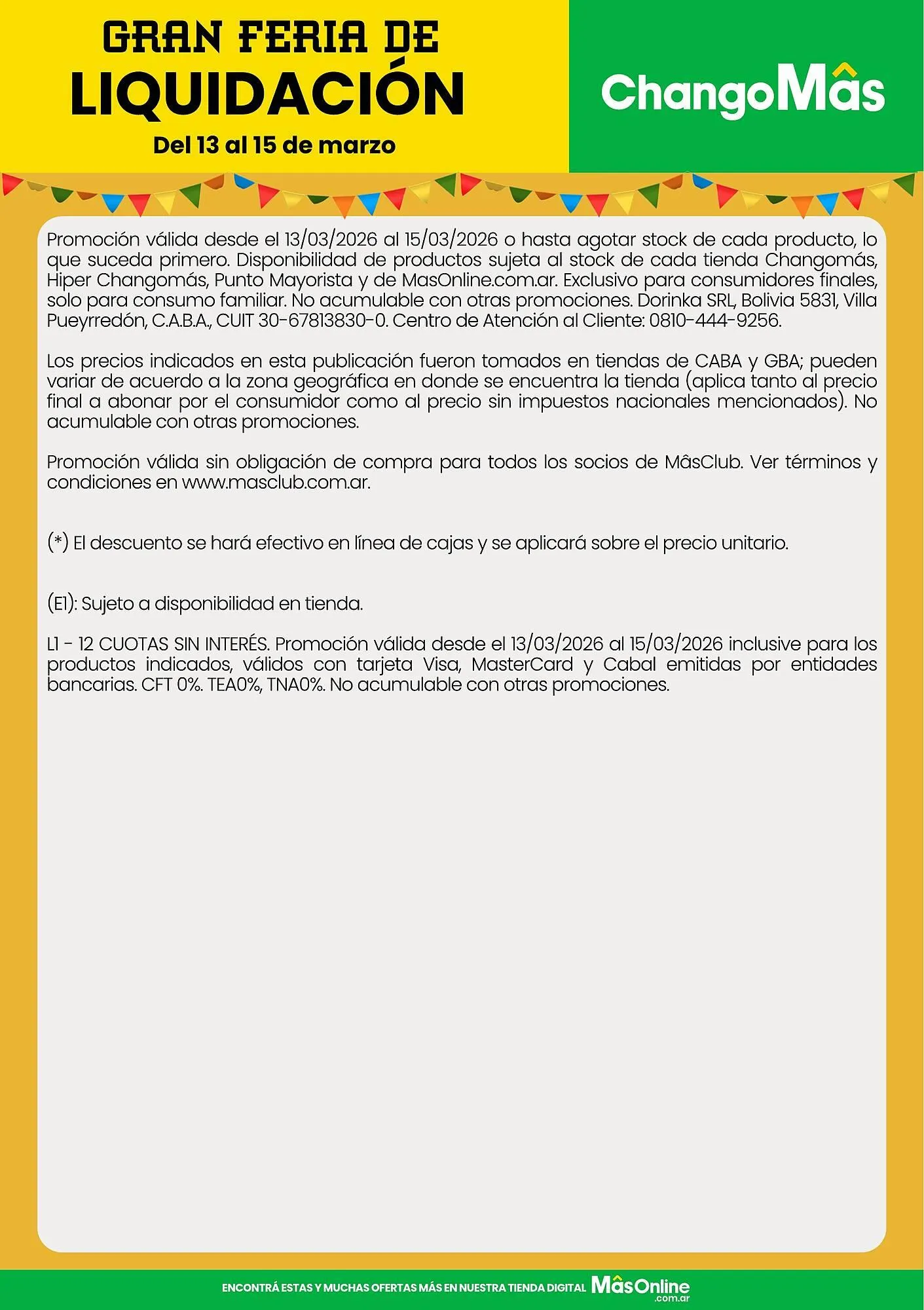 Ofertas de Catálogo Changomas 13 de marzo al 15 de marzo 2026 - Página 2 del catálogo