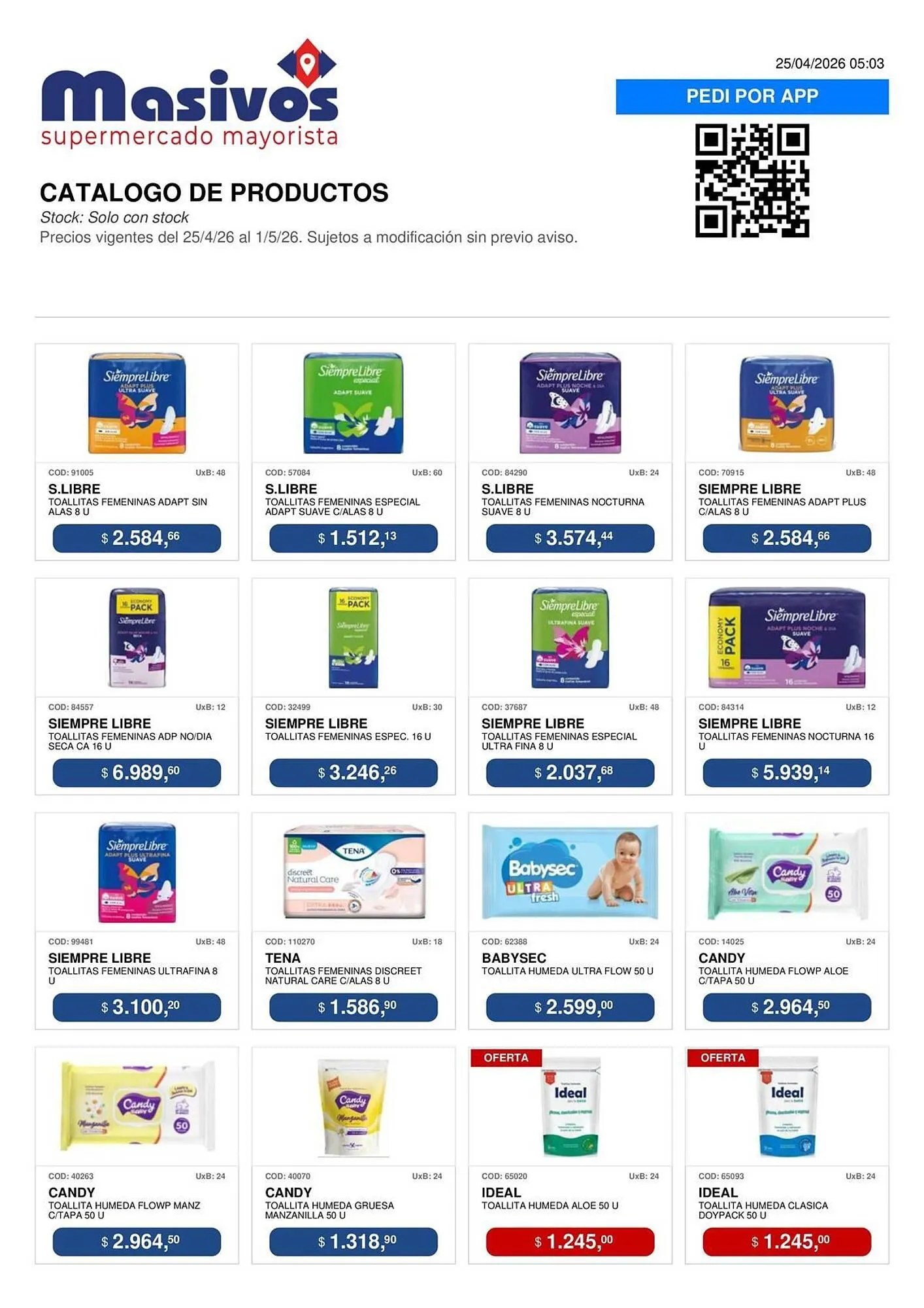 Ofertas de Catálogo Masivos 25 de abril al 1 de mayo 2026 - Página 129 del catálogo