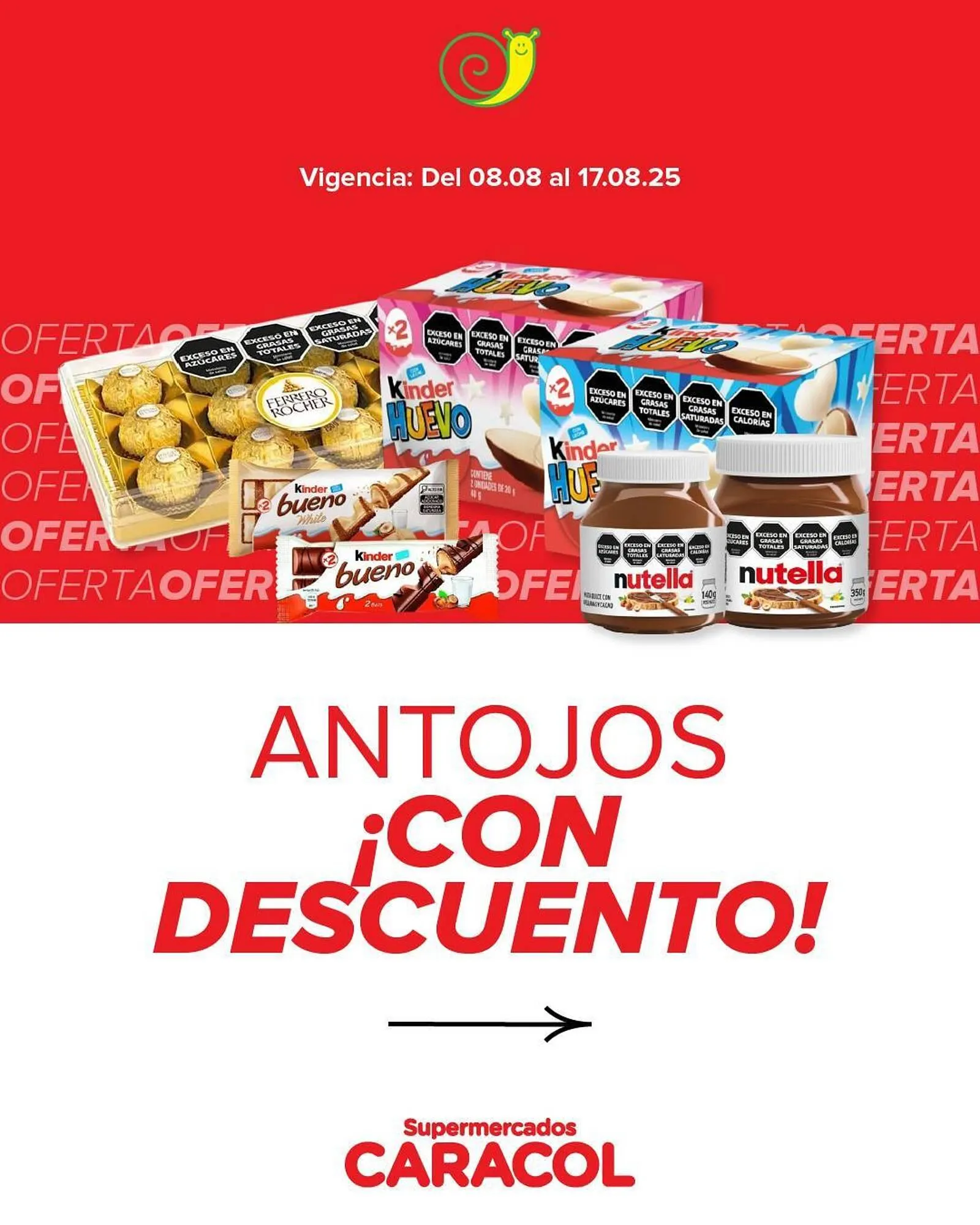 Ofertas de Catálogo Supermercados Caracol 8 de agosto al 17 de agosto 2025 - Página 1 del catálogo