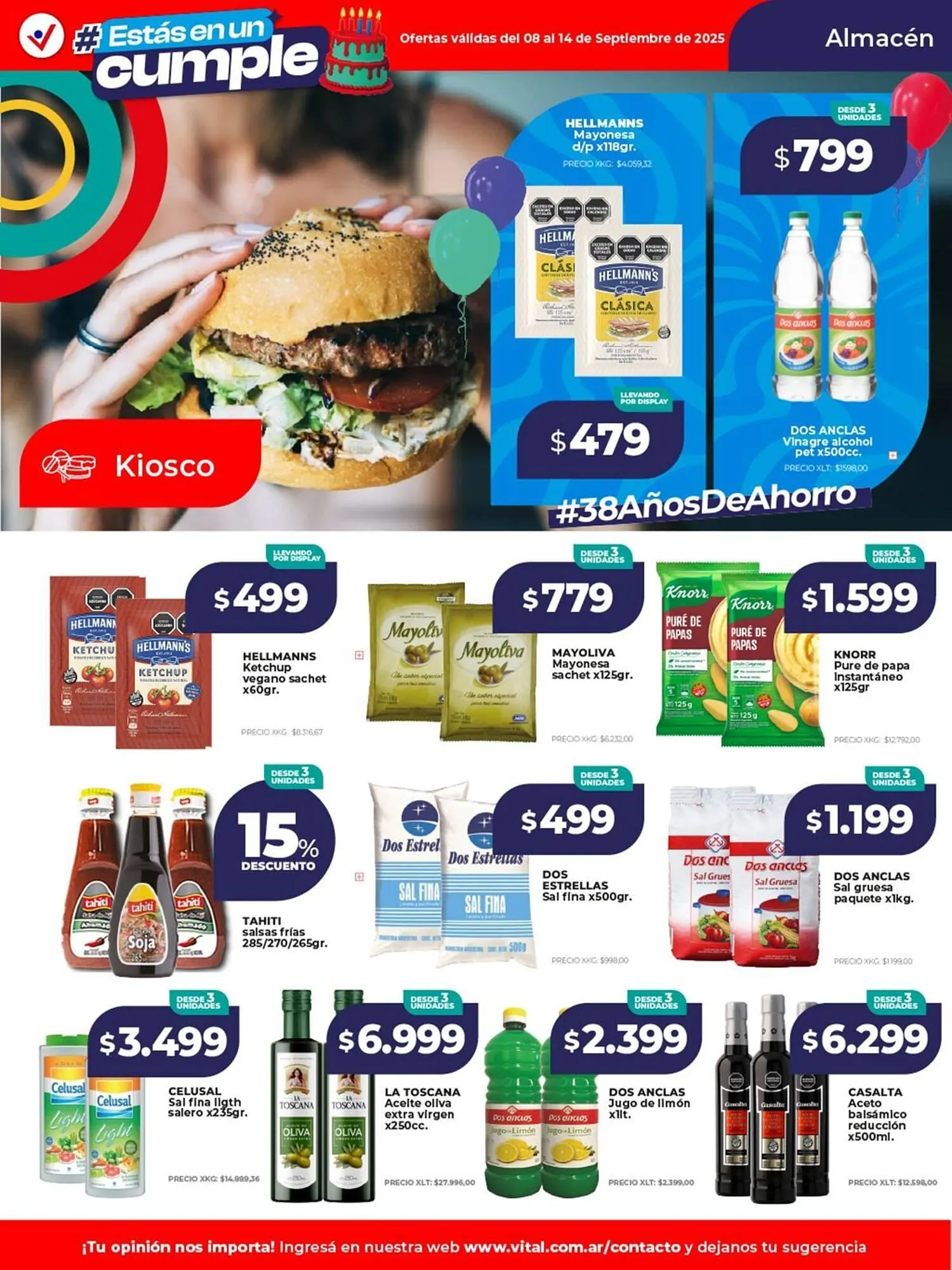 Ofertas de Catálogo Supermayorista Vital 8 de septiembre al 14 de septiembre 2025 - Página 14 del catálogo