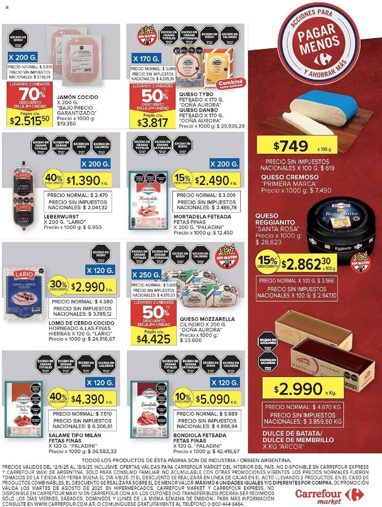 Ofertas de Catálogo Carrefour Market 12 de agosto al 19 de agosto 2025 - Página 16 del catálogo