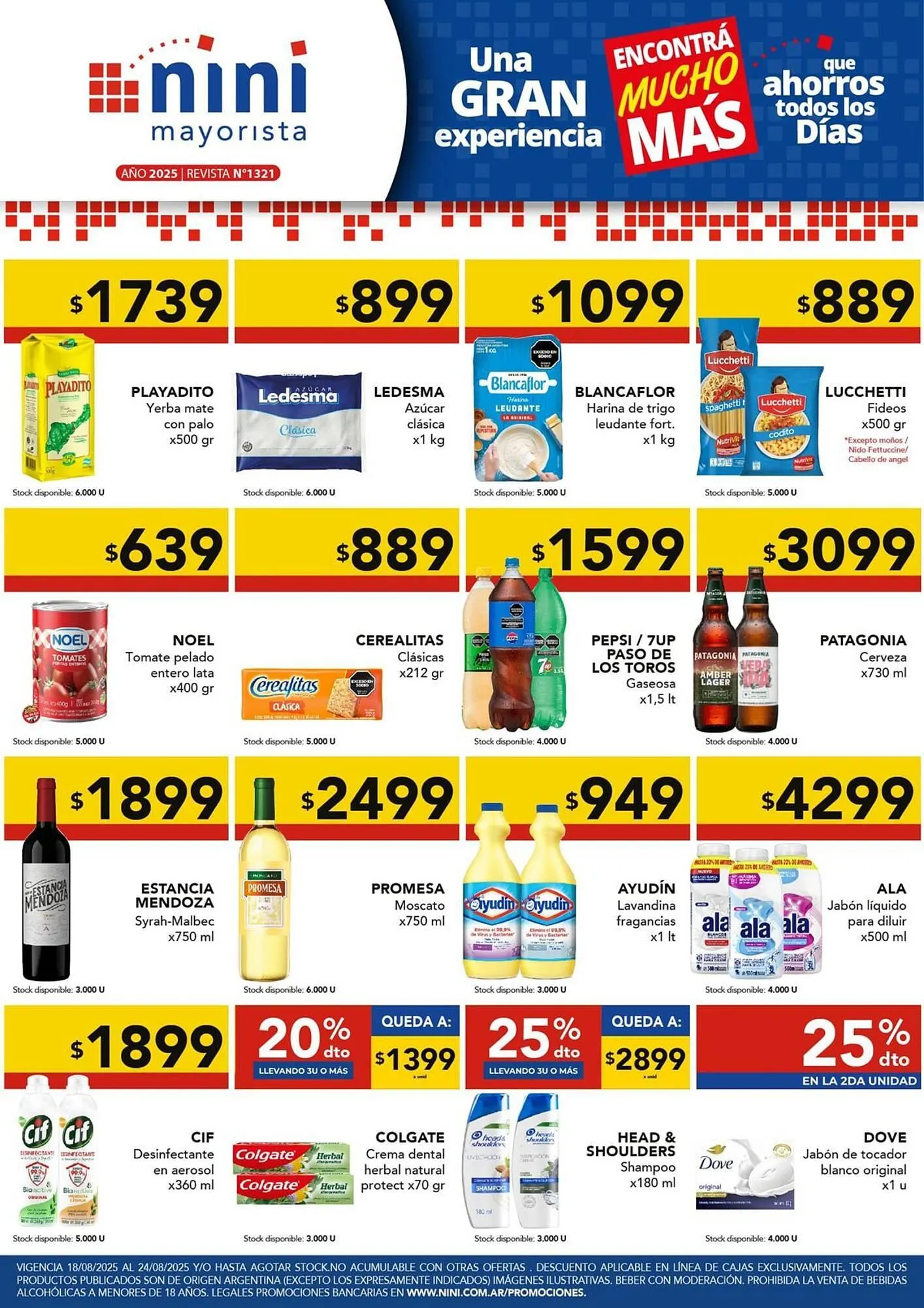 Ofertas de Catálogo Nini Mayorista 18 de agosto al 24 de agosto 2025 - Página 1 del catálogo