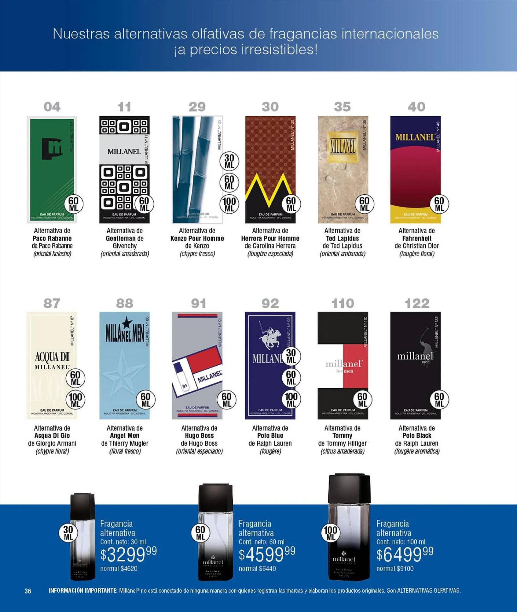 Ofertas de Catálogo Millanel Cosmética 18 de septiembre al 15 de octubre 2023 - Página 36 del catálogo