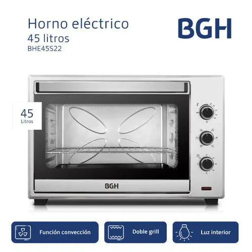 Hornito eléctrico BGH BHE45S22 45 lt