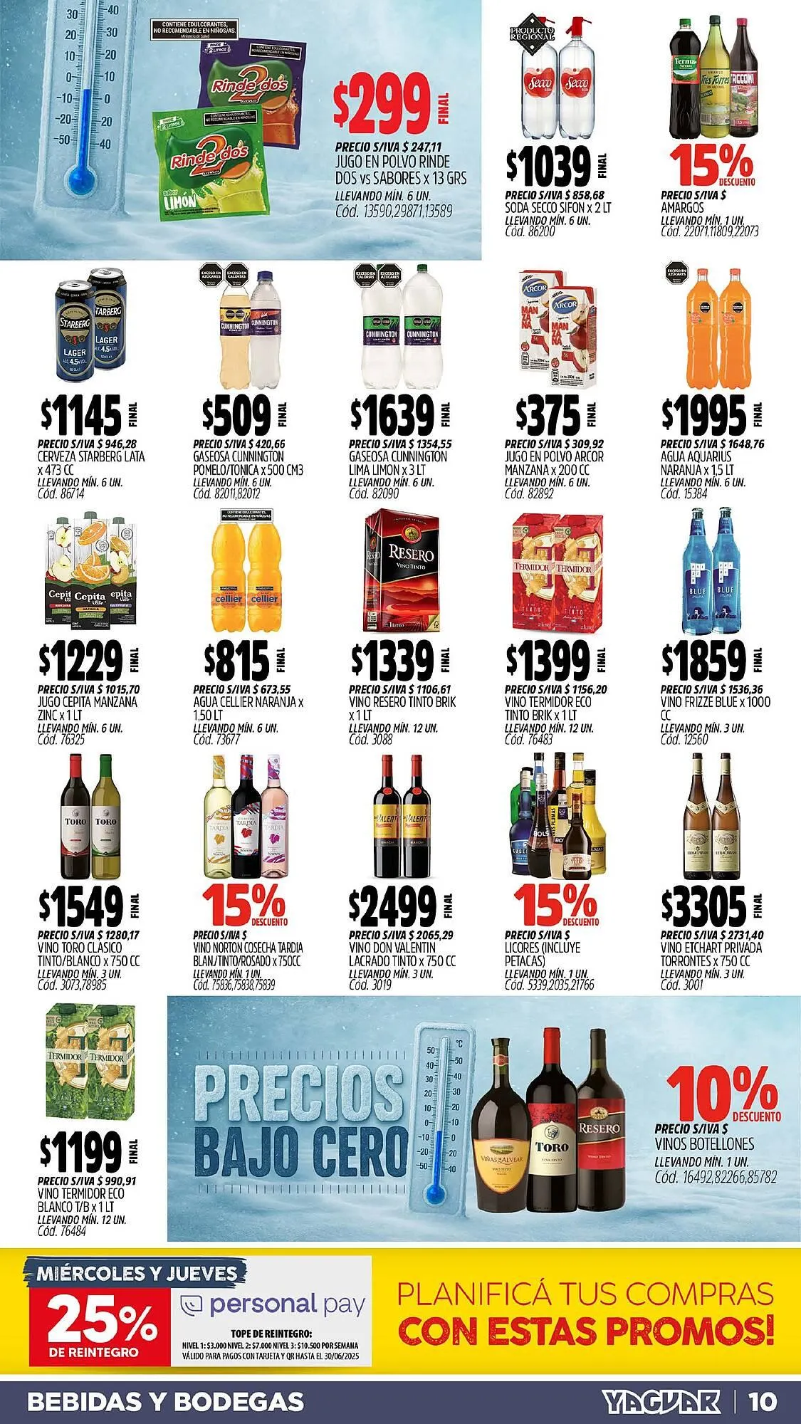 Ofertas de Catálogo Supermercados Yaguar 16 de junio al 20 de junio 2025 - Página 10 del catálogo