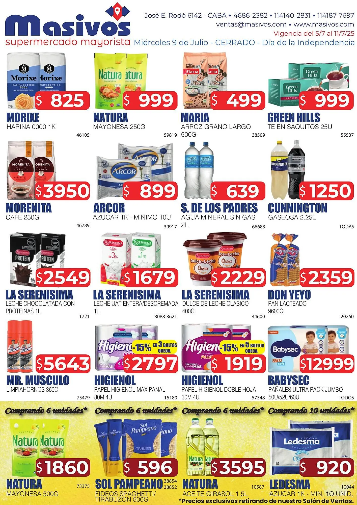 Ofertas de Catálogo Masivos 5 de julio al 11 de julio 2025 - Página 1 del catálogo