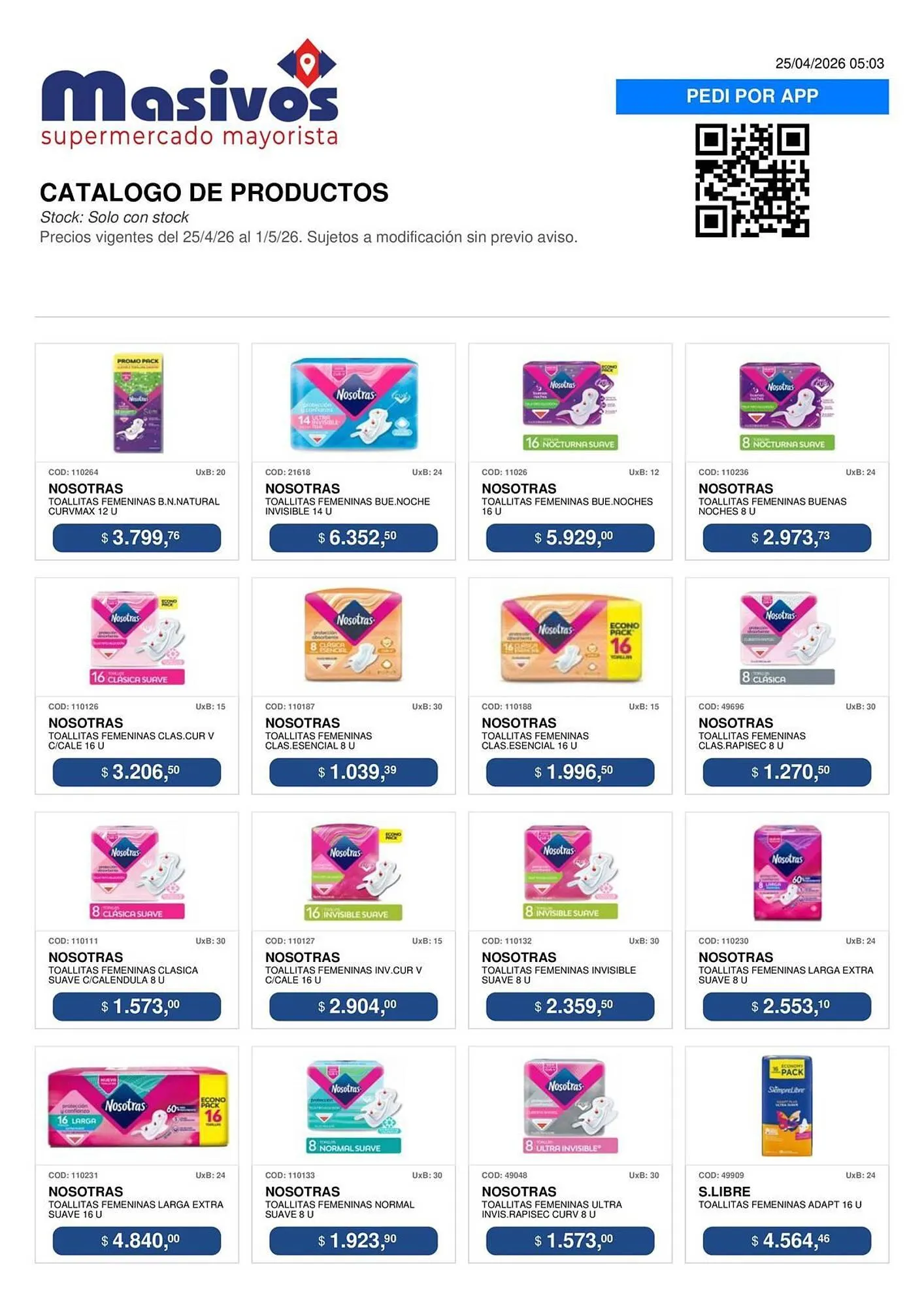 Ofertas de Catálogo Masivos 25 de abril al 1 de mayo 2026 - Página 128 del catálogo