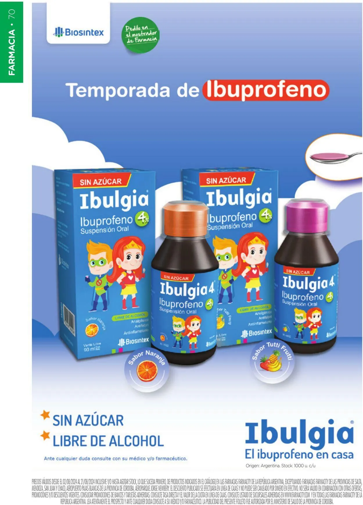 Ofertas de Farmacity 1 de agosto al 31 de agosto 2024 - Página 70 del catálogo