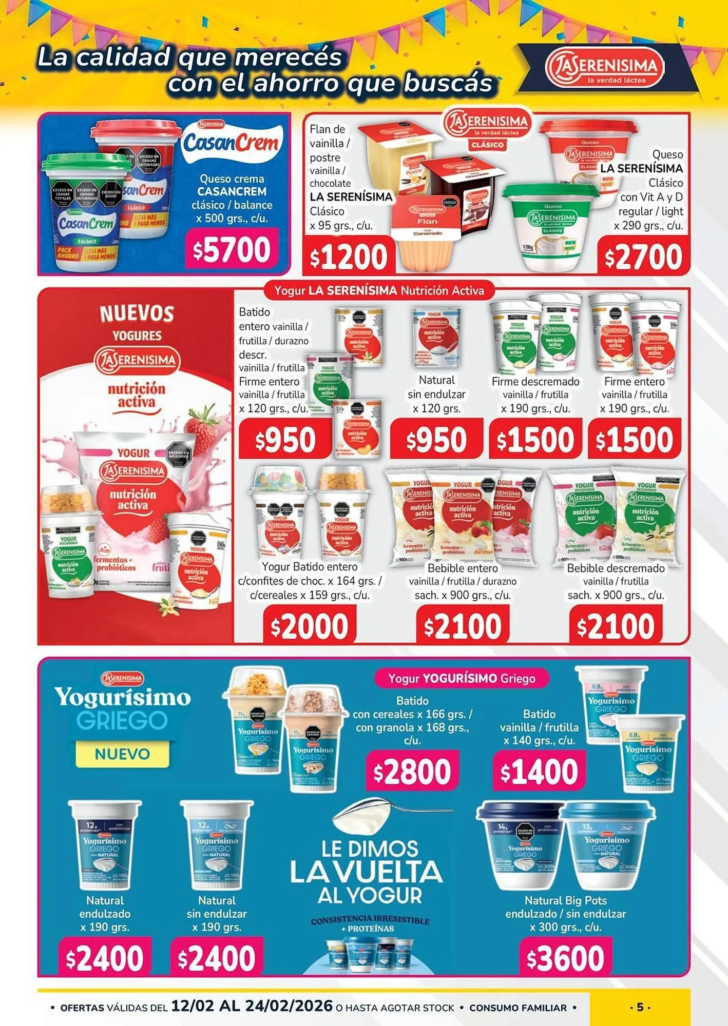 Ofertas de Catálogo Unico Supermercados 16 de febrero al 24 de febrero 2026 - Página 5 del catálogo