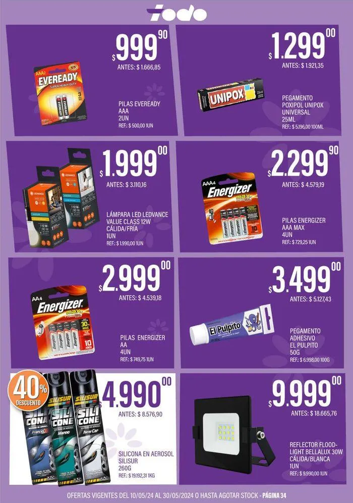 Ofertas de Catálogo Supermercados Todo 10 de mayo al 30 de mayo 2024 - Página 34 del catálogo