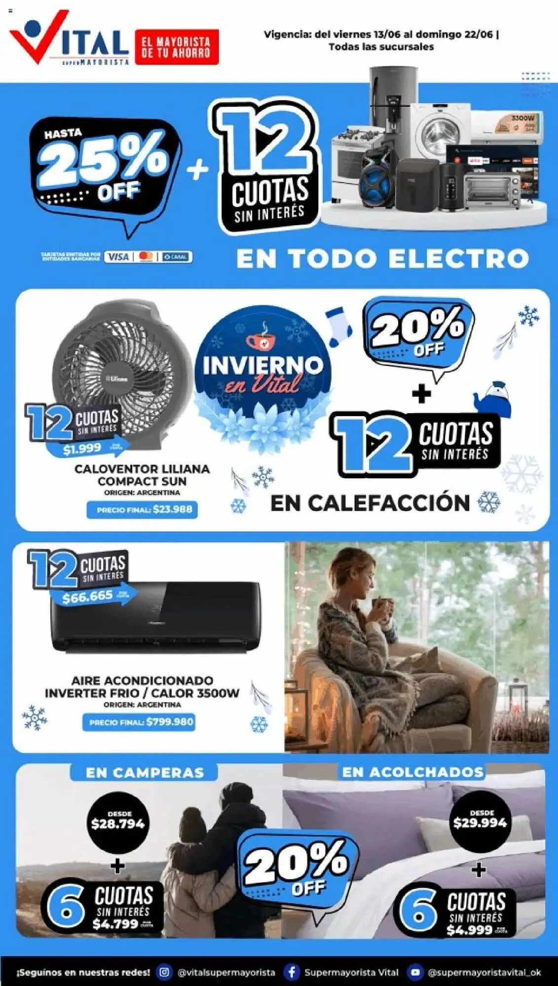 Ofertas de Catálogo Supermayorista Vital 13 de junio al 22 de junio 2025 - Página 1 del catálogo