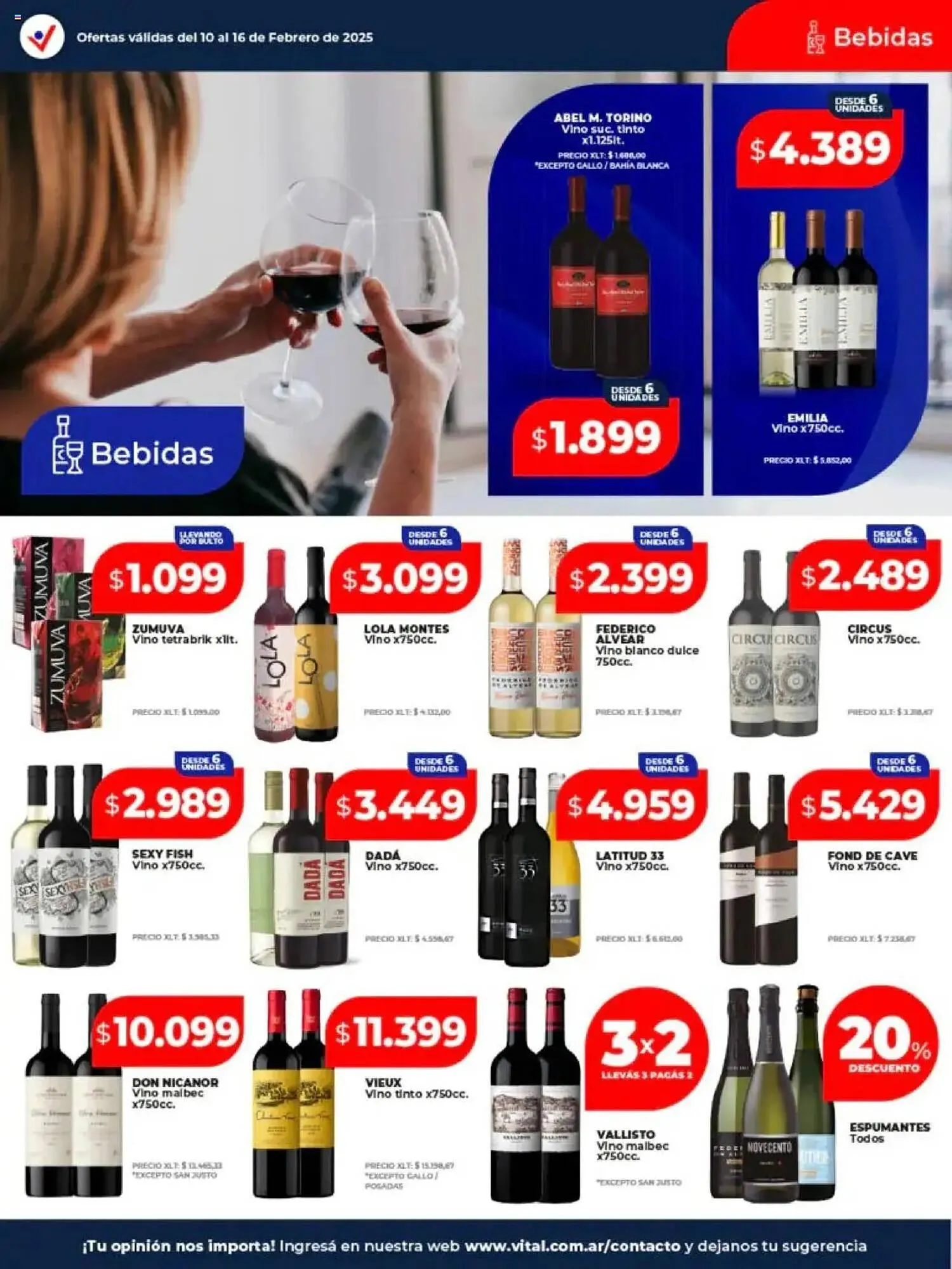 Ofertas de Catálogo Supermayorista Vital 10 de febrero al 16 de febrero 2025 - Página 11 del catálogo