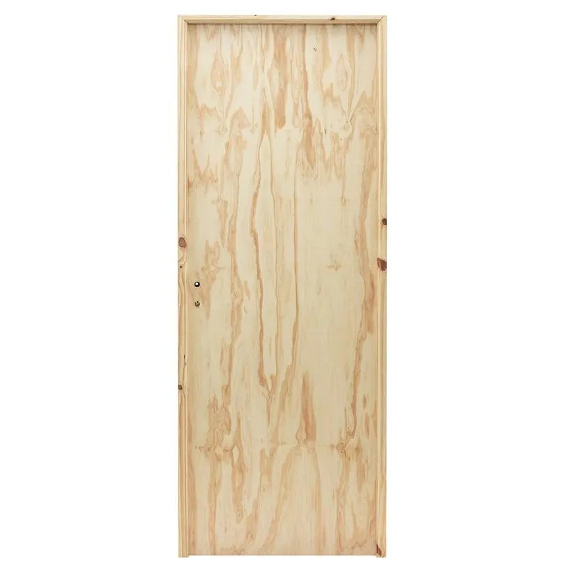 Puerta de interior placa pino natural MM 70 x 200 x 4 cm izquierda