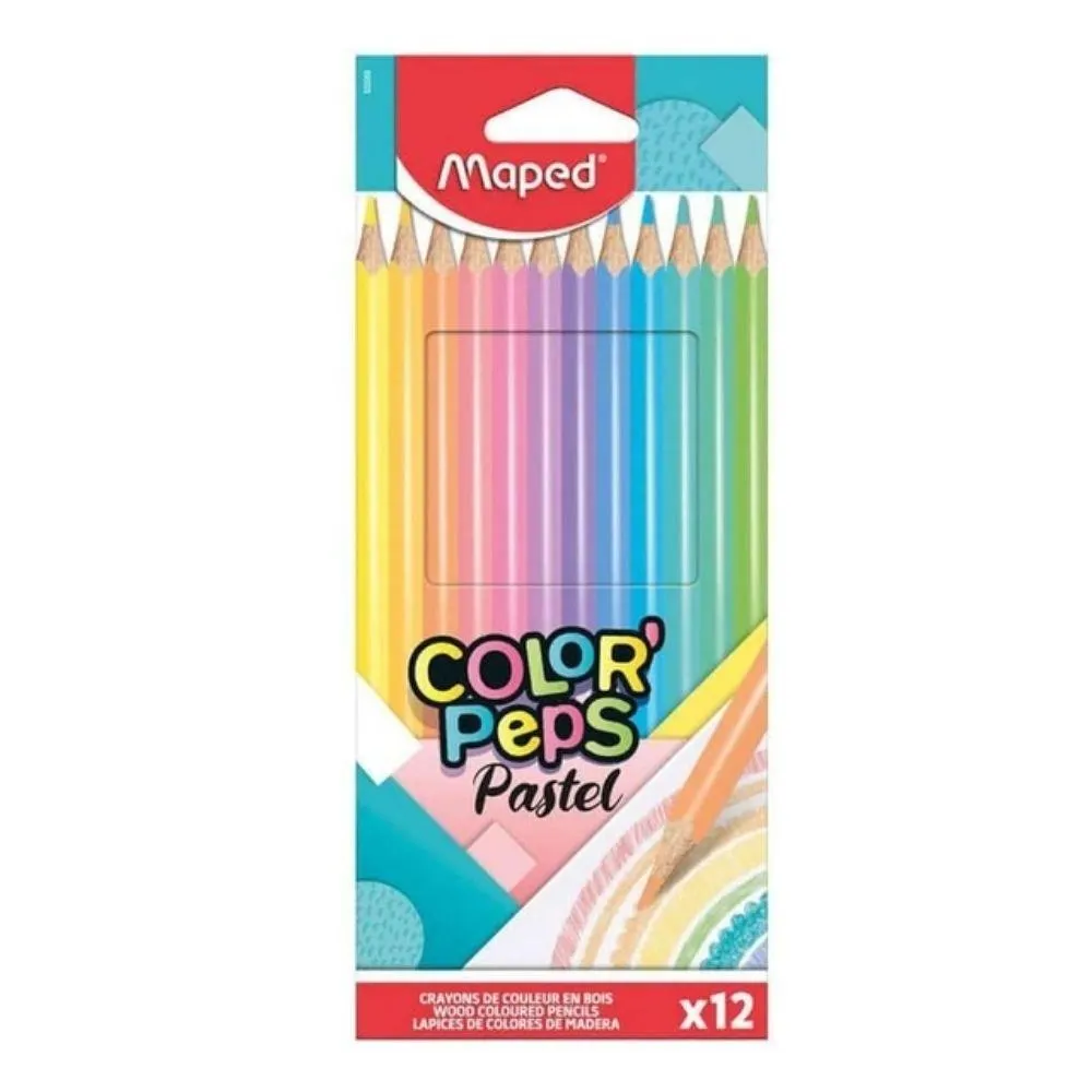 LAPICES COLOR. PASTELX12..