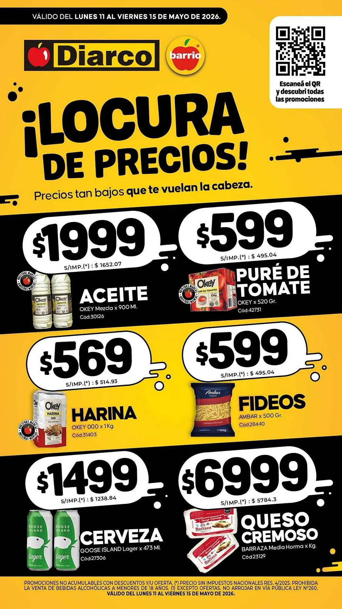 Ofertas de Catálogo Diarco 11 de mayo al 15 de mayo 2026 - Página 1 del catálogo