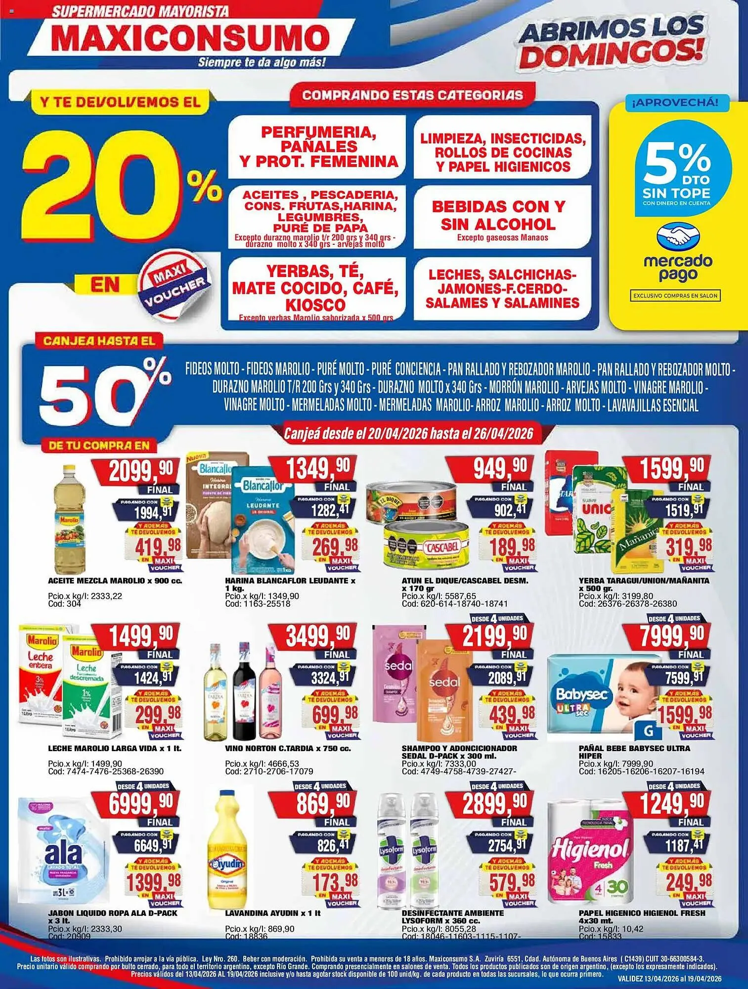 Ofertas de Revista Maxiconsumo 20 de abril al 26 de abril 2026 - Página 1 del catálogo