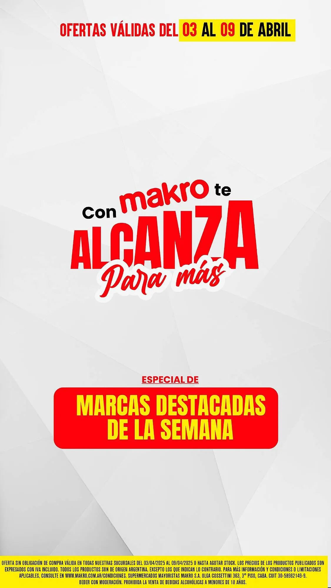 Ofertas de Catálogo Makro 3 de abril al 9 de abril 2025 - Página 1 del catálogo