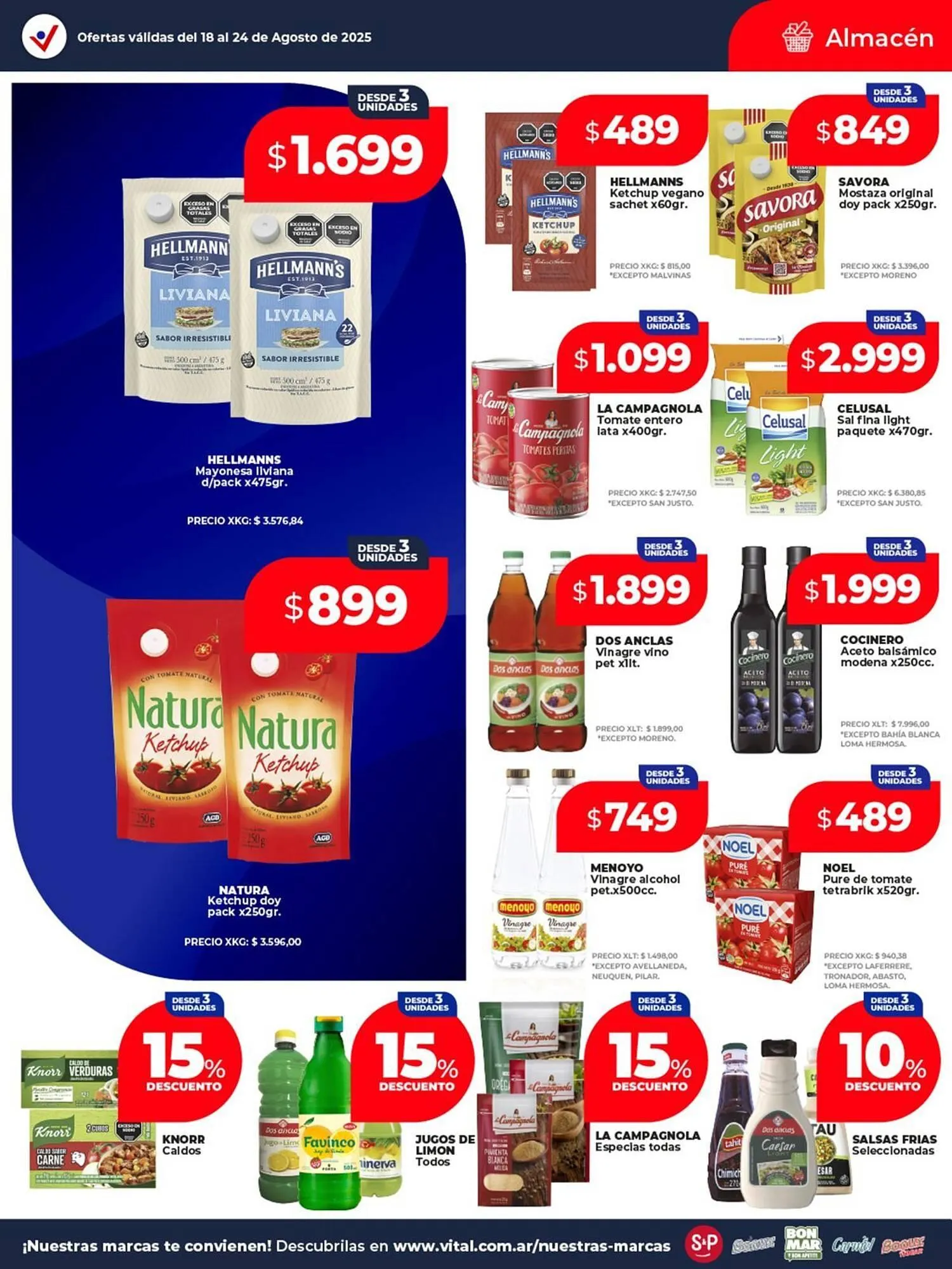 Ofertas de Catálogo Supermayorista Vital 18 de agosto al 24 de agosto 2025 - Página 13 del catálogo