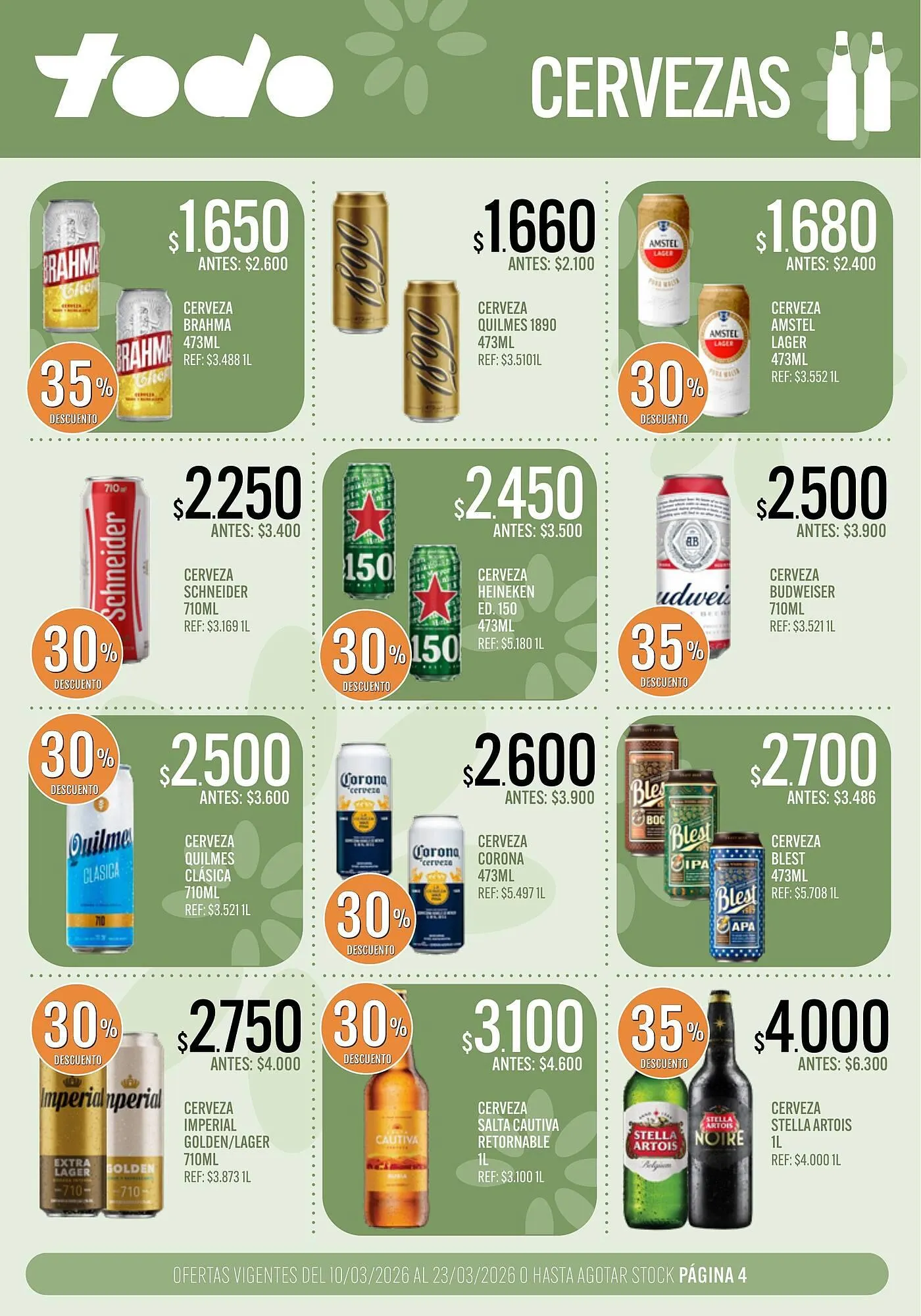 Ofertas de Catálogo Supermercados Todo 10 de marzo al 23 de marzo 2026 - Página 4 del catálogo