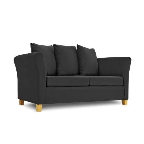 Sillón Trentino 2 cuerpos Pana antimanchas negro Full Confort