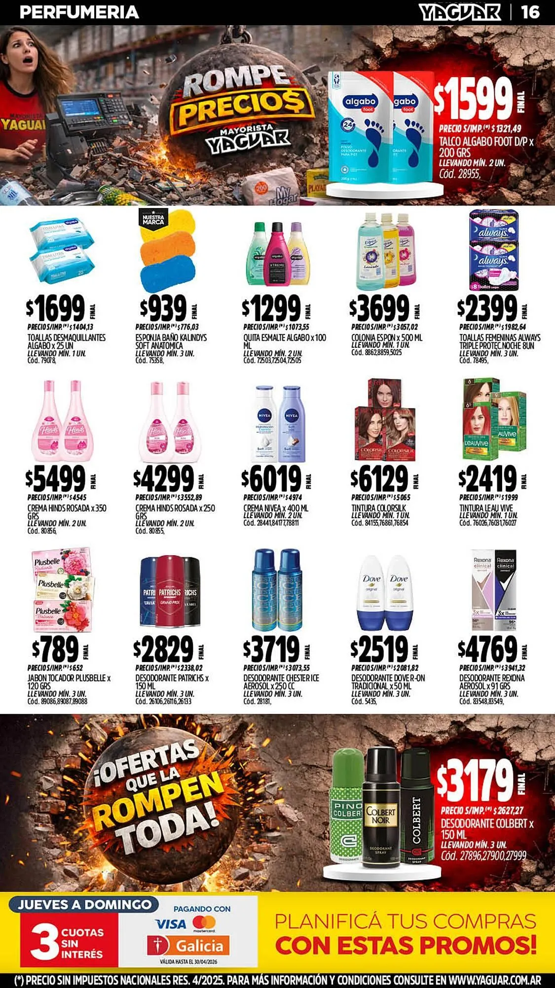 Ofertas de Catálogo Supermercados Yaguar 20 de abril al 26 de abril 2026 - Página 16 del catálogo