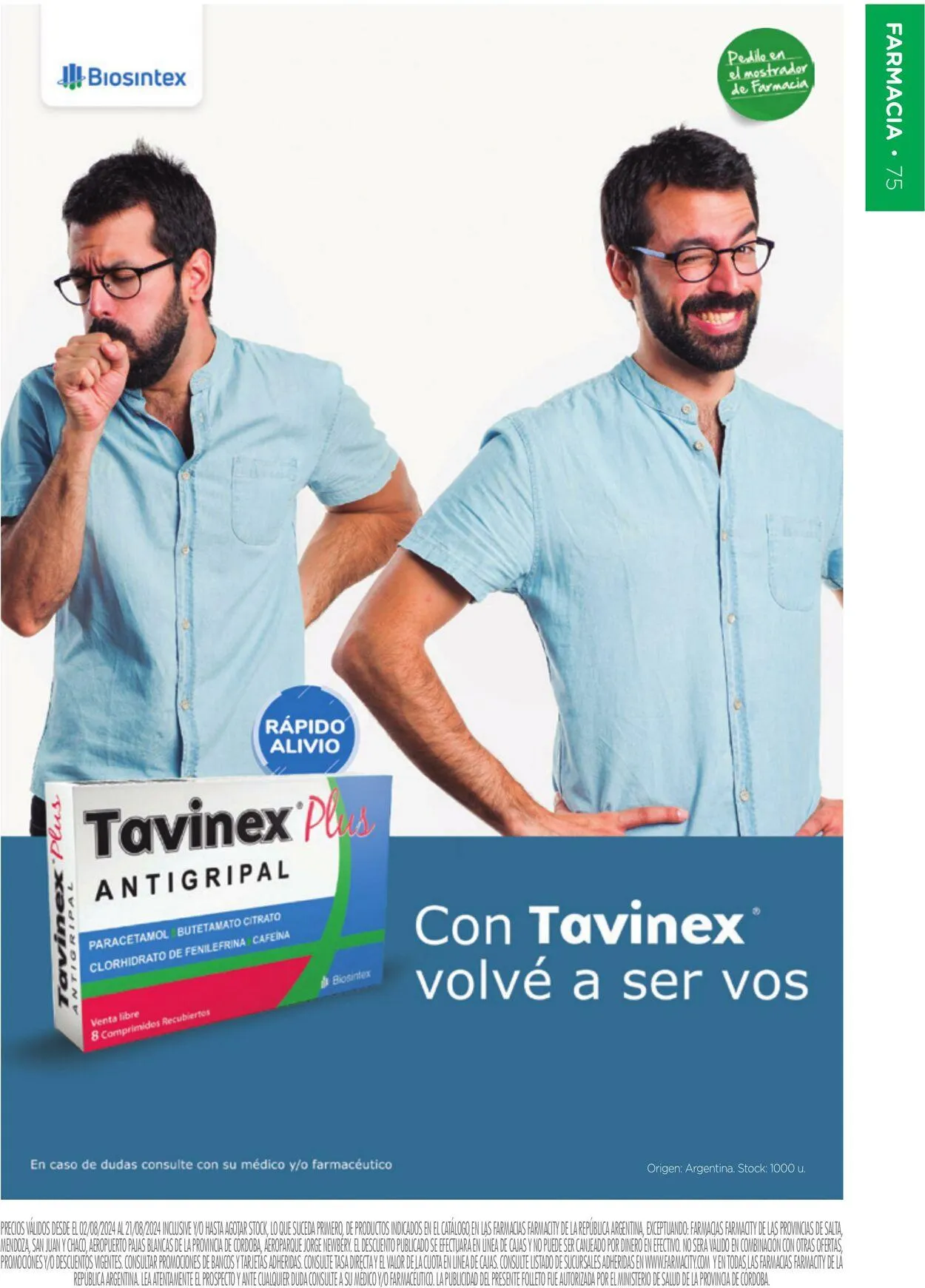 Ofertas de Farmacity 1 de agosto al 31 de agosto 2024 - Página 75 del catálogo