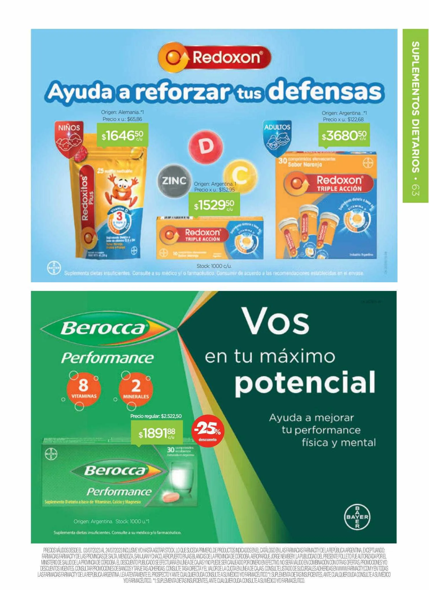 Ofertas de Catálogo Farmacity 7 de julio al 25 de julio 2023 - Página 62 del catálogo