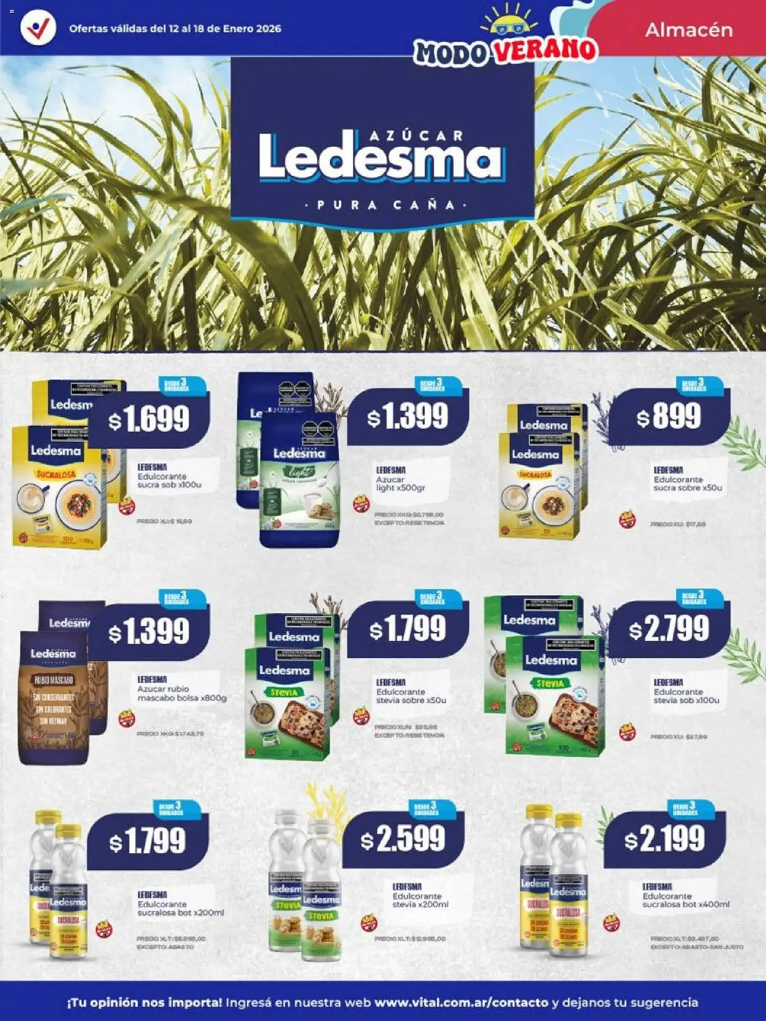 Ofertas de Catálogo Supermayorista Vital 12 de enero al 18 de enero 2026 - Página 17 del catálogo