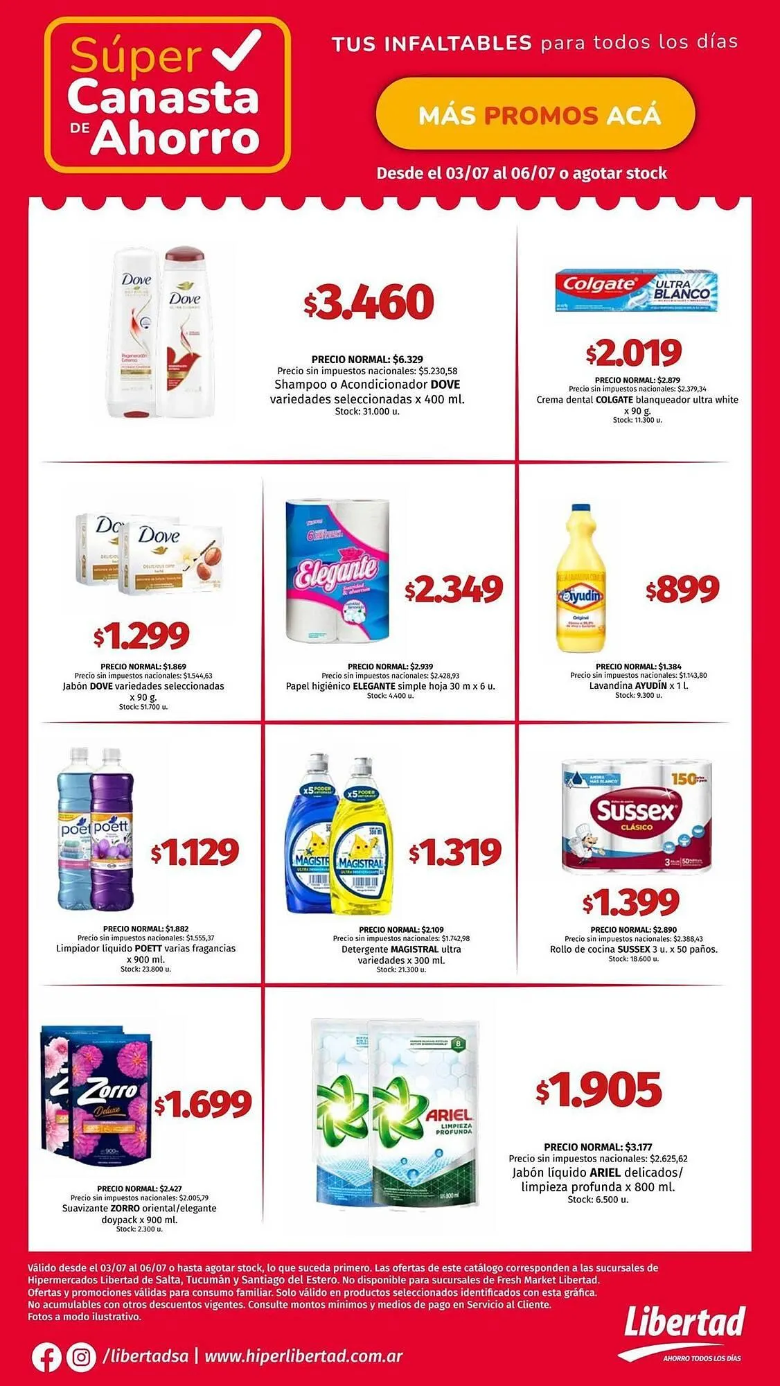 Ofertas de Catálogo Hipermercado Libertad 3 de julio al 6 de julio 2025 - Página 4 del catálogo