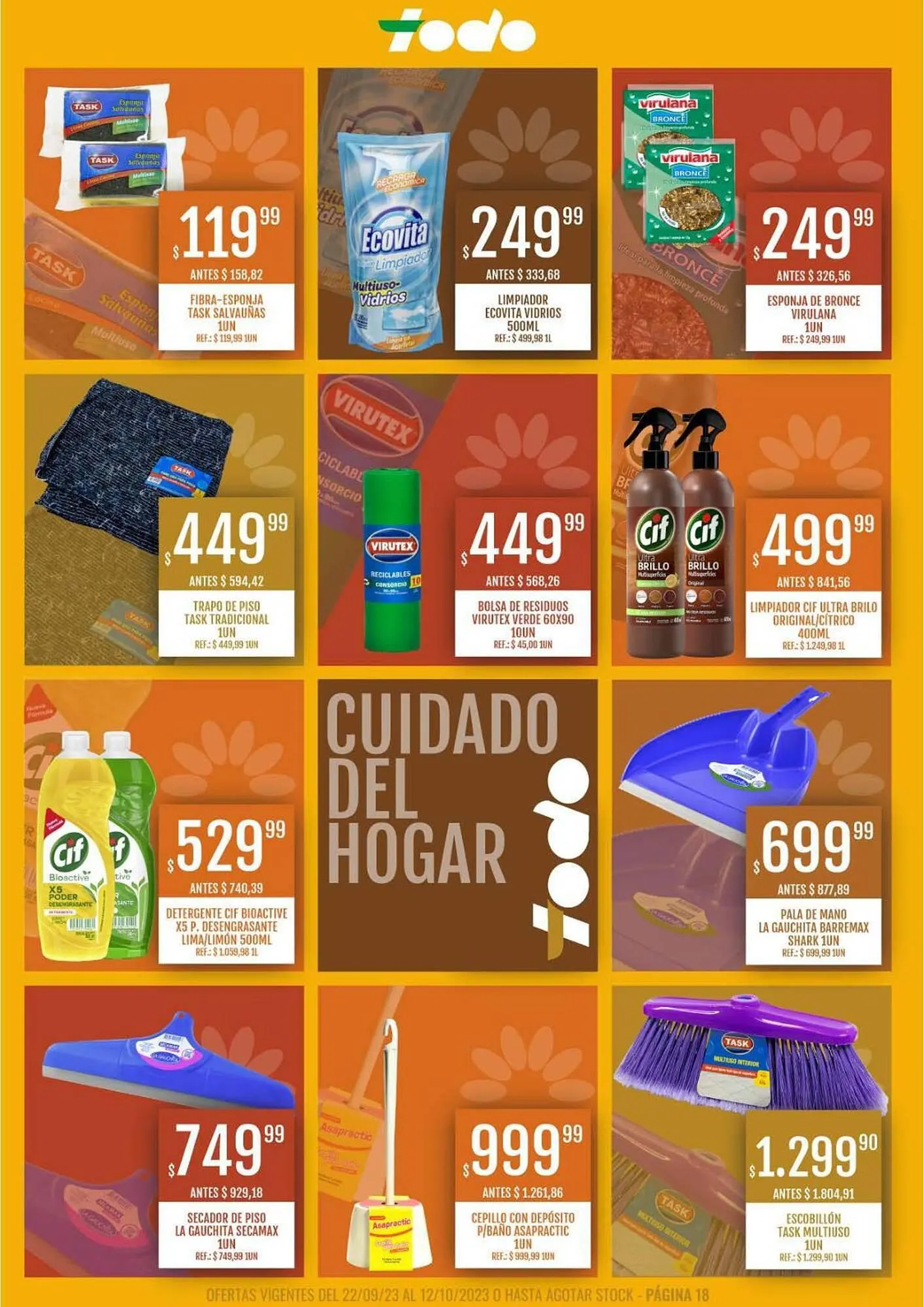 Ofertas de Catálogo Supermercados Todo 22 de septiembre al 12 de octubre 2023 - Página 18 del catálogo