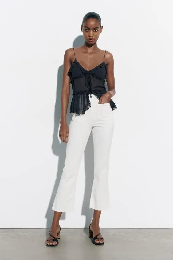 JEANS ZW THE SAILOR CROPPED FLARE