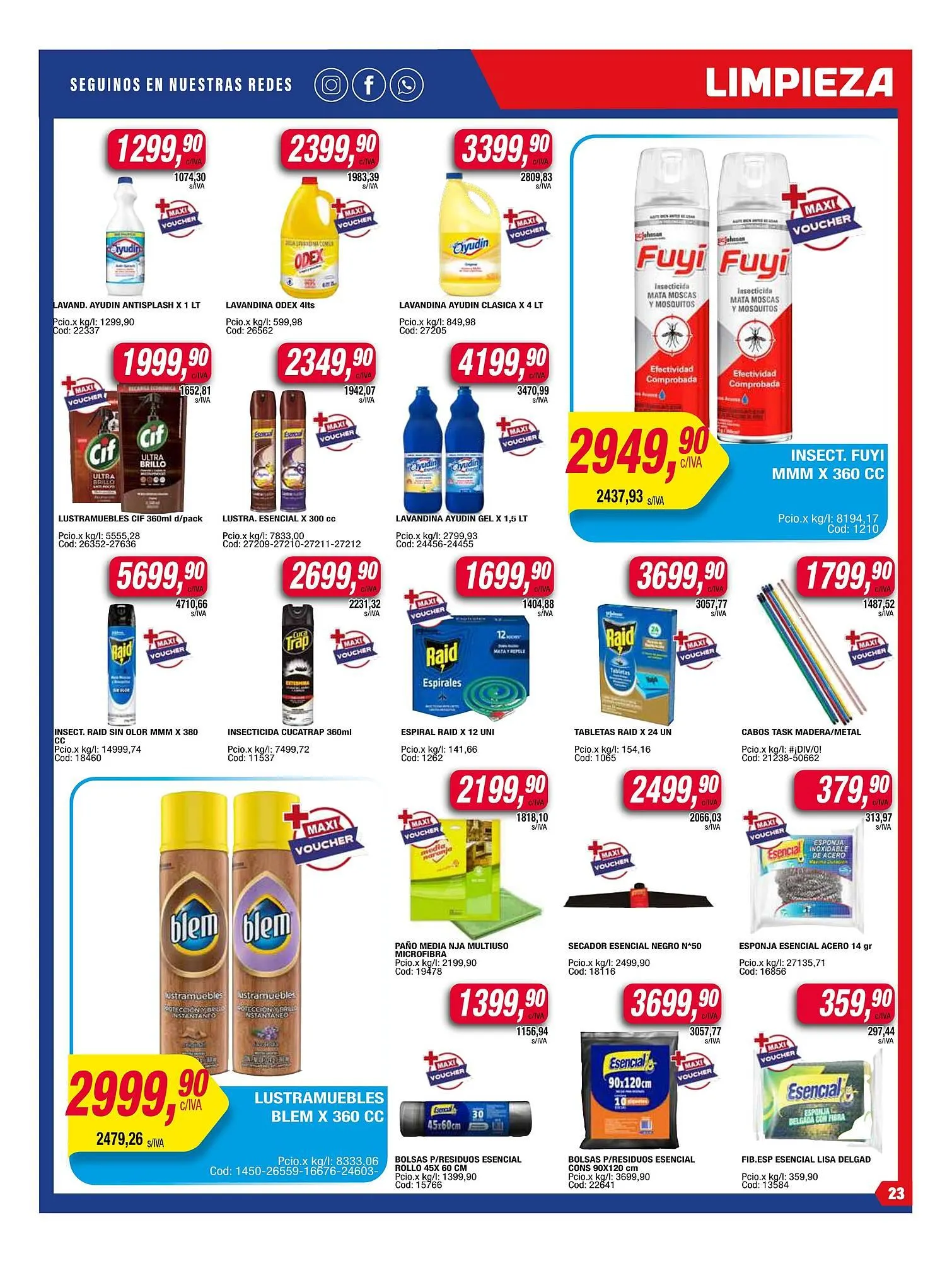 Ofertas de Catálogo Maxiconsumo 11 de agosto al 17 de agosto 2025 - Página 23 del catálogo