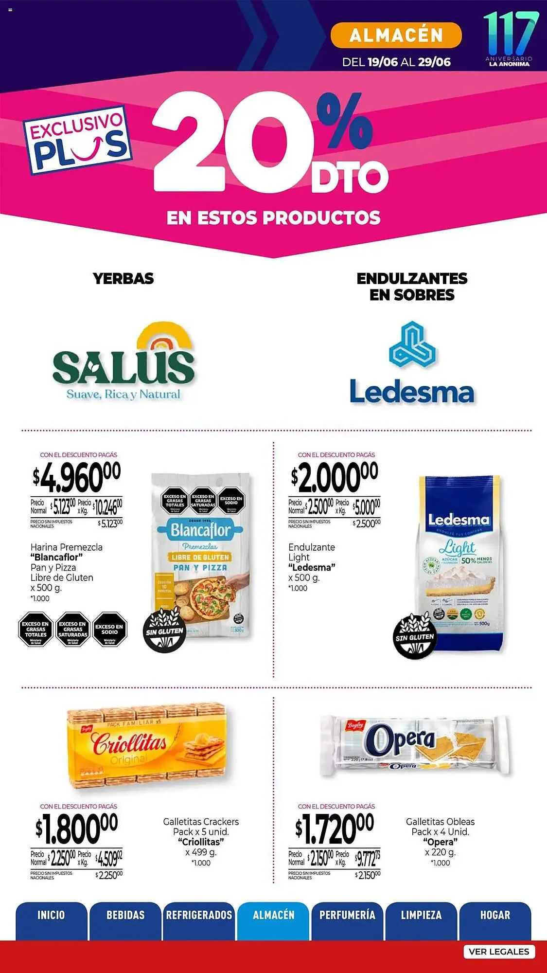 Ofertas de Catálogo La Anonima 19 de junio al 30 de junio 2025 - Página 28 del catálogo