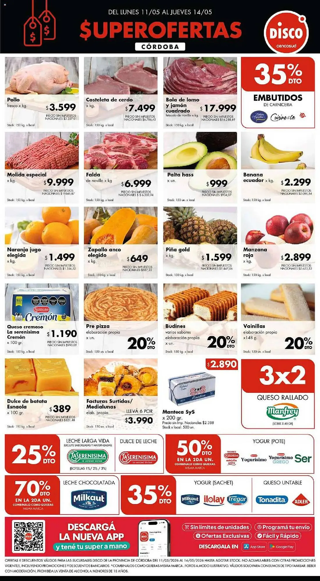 Ofertas de Folleto Disco 11 de mayo al 14 de mayo 2026 - Página 1 del catálogo