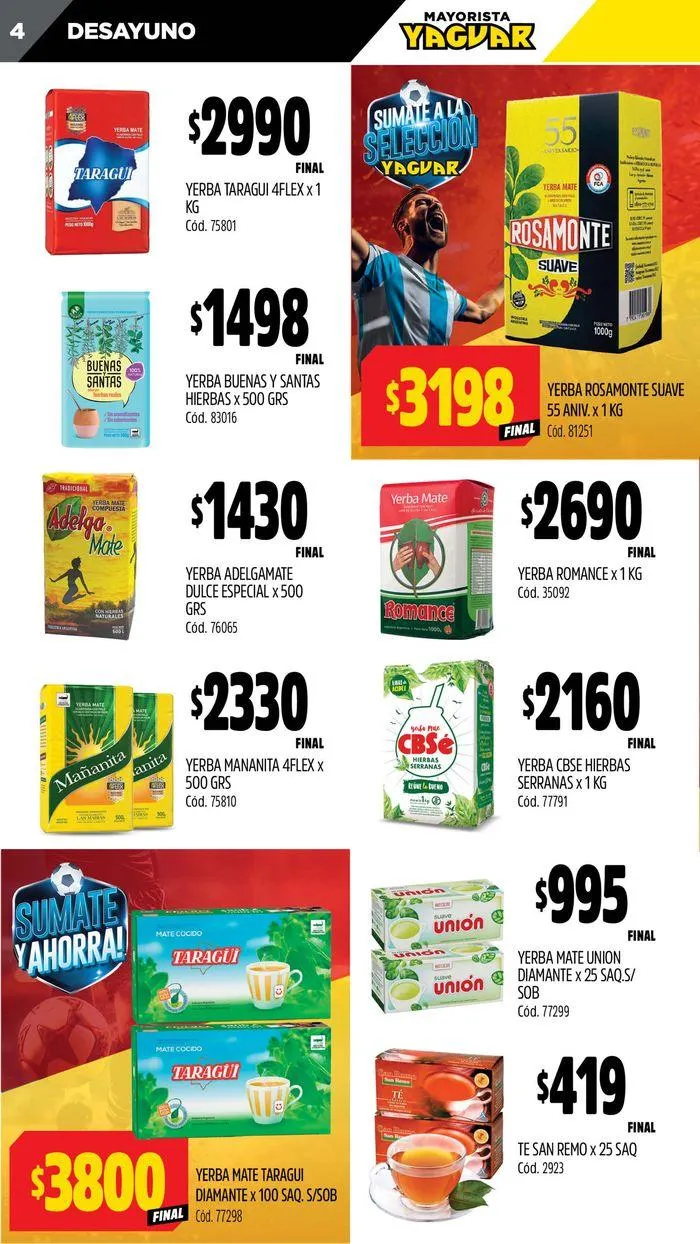 Ofertas de Ofertas Supermercados Yaguar Posadas 8 de julio al 14 de julio 2024 - Página 4 del catálogo