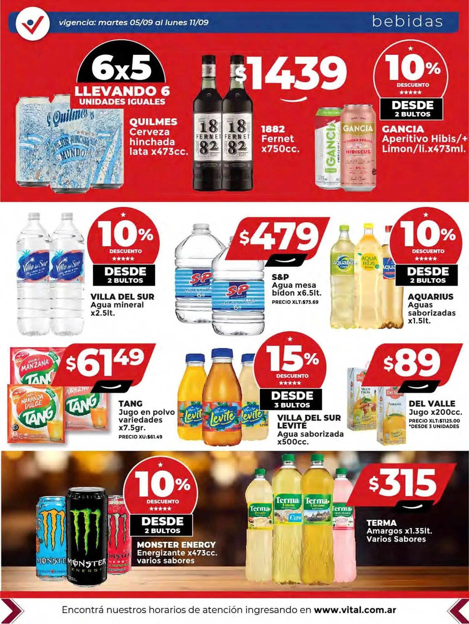 Ofertas de Catálogo Supermayorista Vital 6 de septiembre al 11 de septiembre 2023 - Página 9 del catálogo