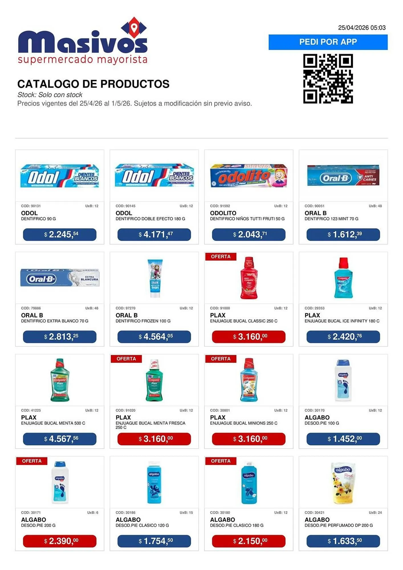 Ofertas de Catálogo Masivos 25 de abril al 1 de mayo 2026 - Página 104 del catálogo