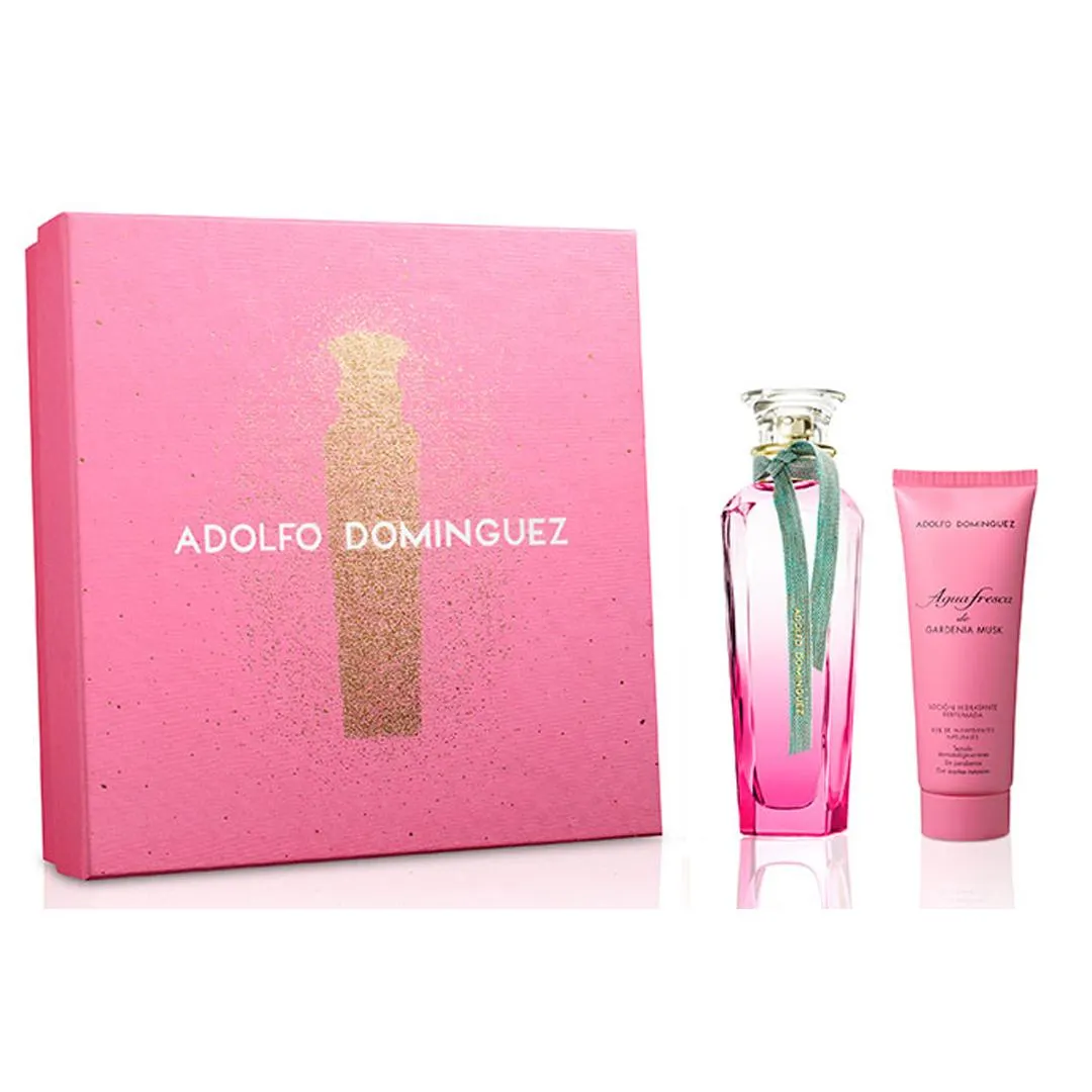 A. DOMINGUEZ AGUA FRESCA GARDENIA MUSK SET EDT X120 + BODY LOTION