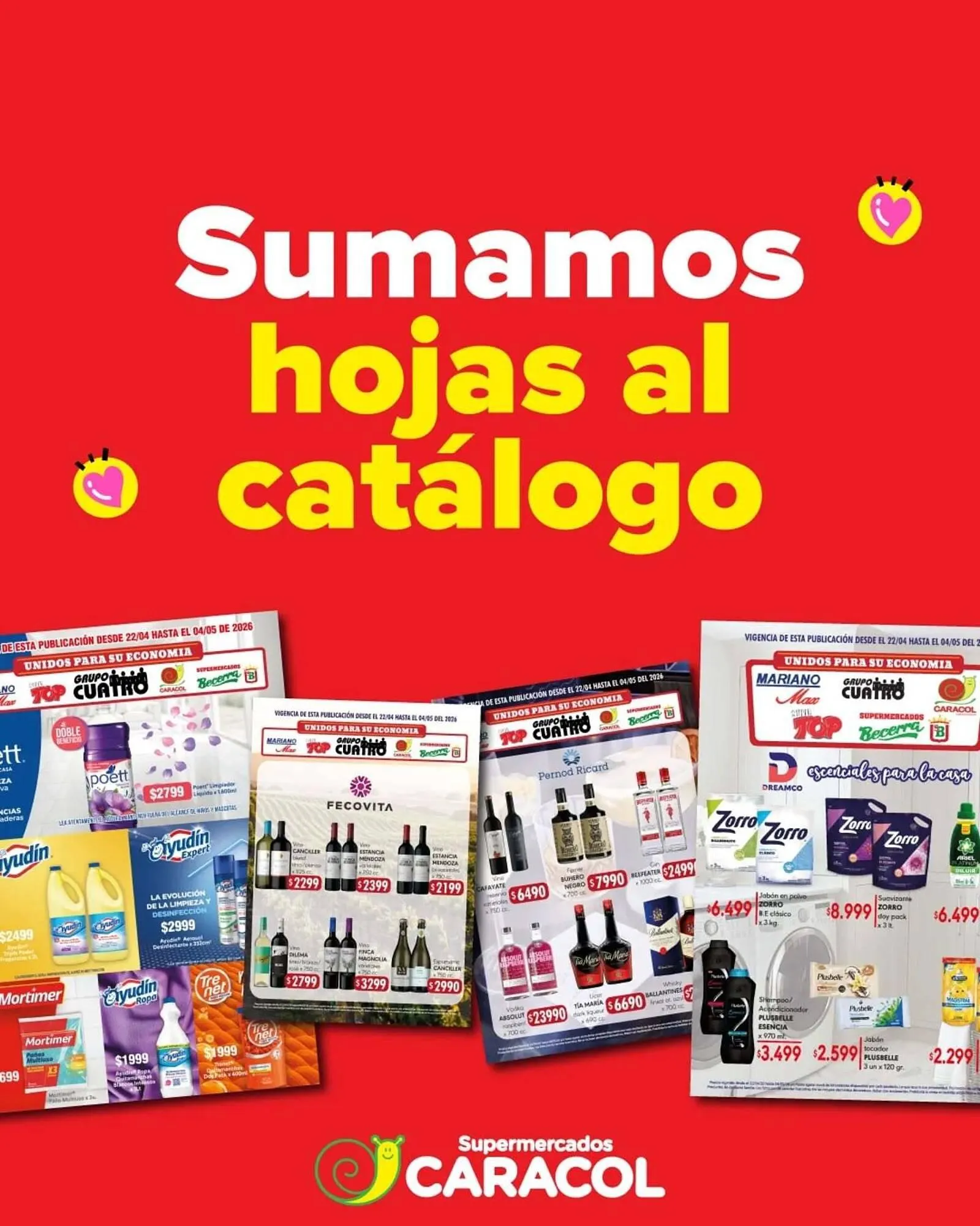 Ofertas de Catálogo Supermercados Caracol 23 de abril al 4 de mayo 2026 - Página 1 del catálogo