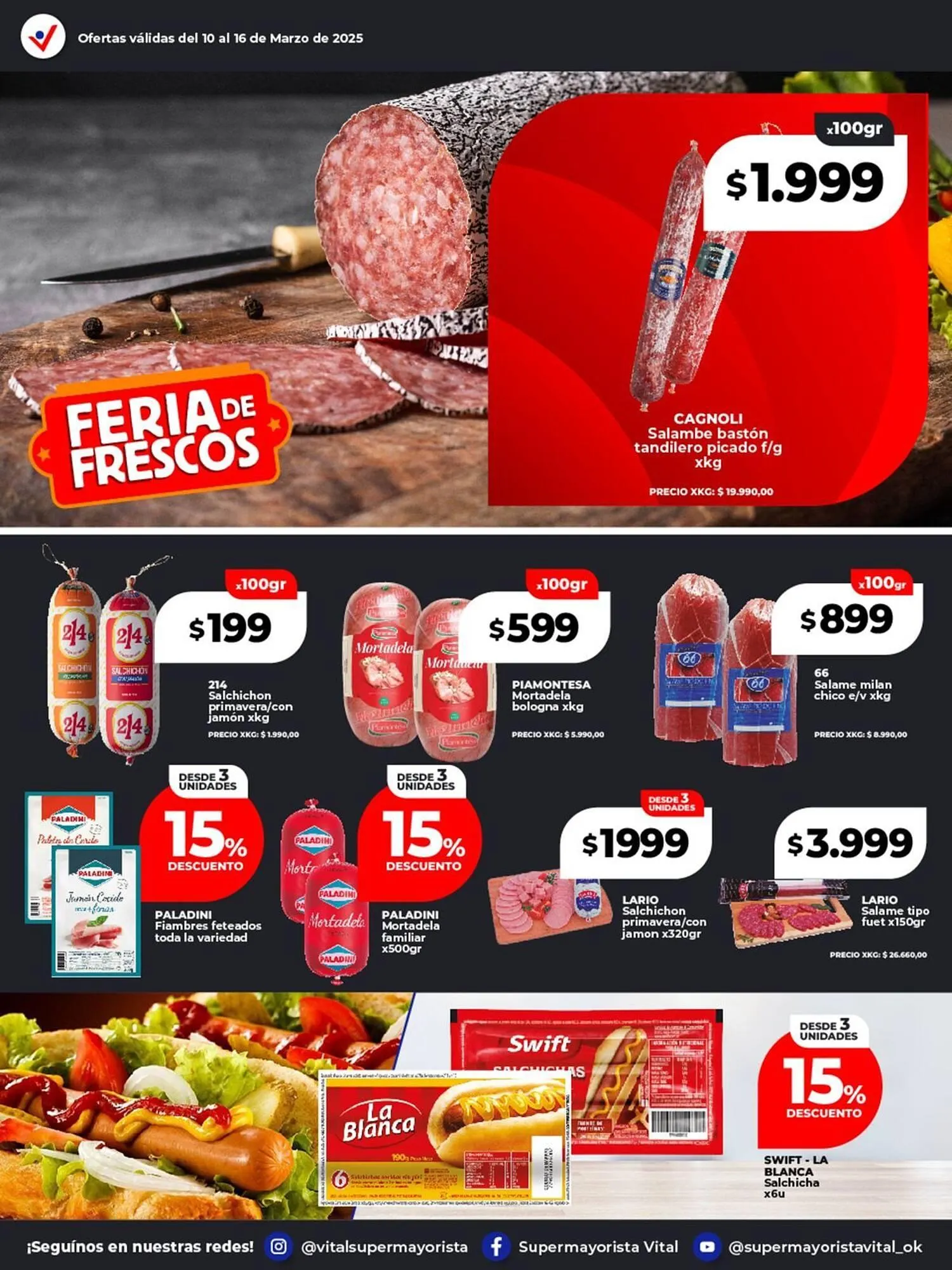 Ofertas de Catálogo Supermayorista Vital 10 de marzo al 16 de marzo 2025 - Página 26 del catálogo