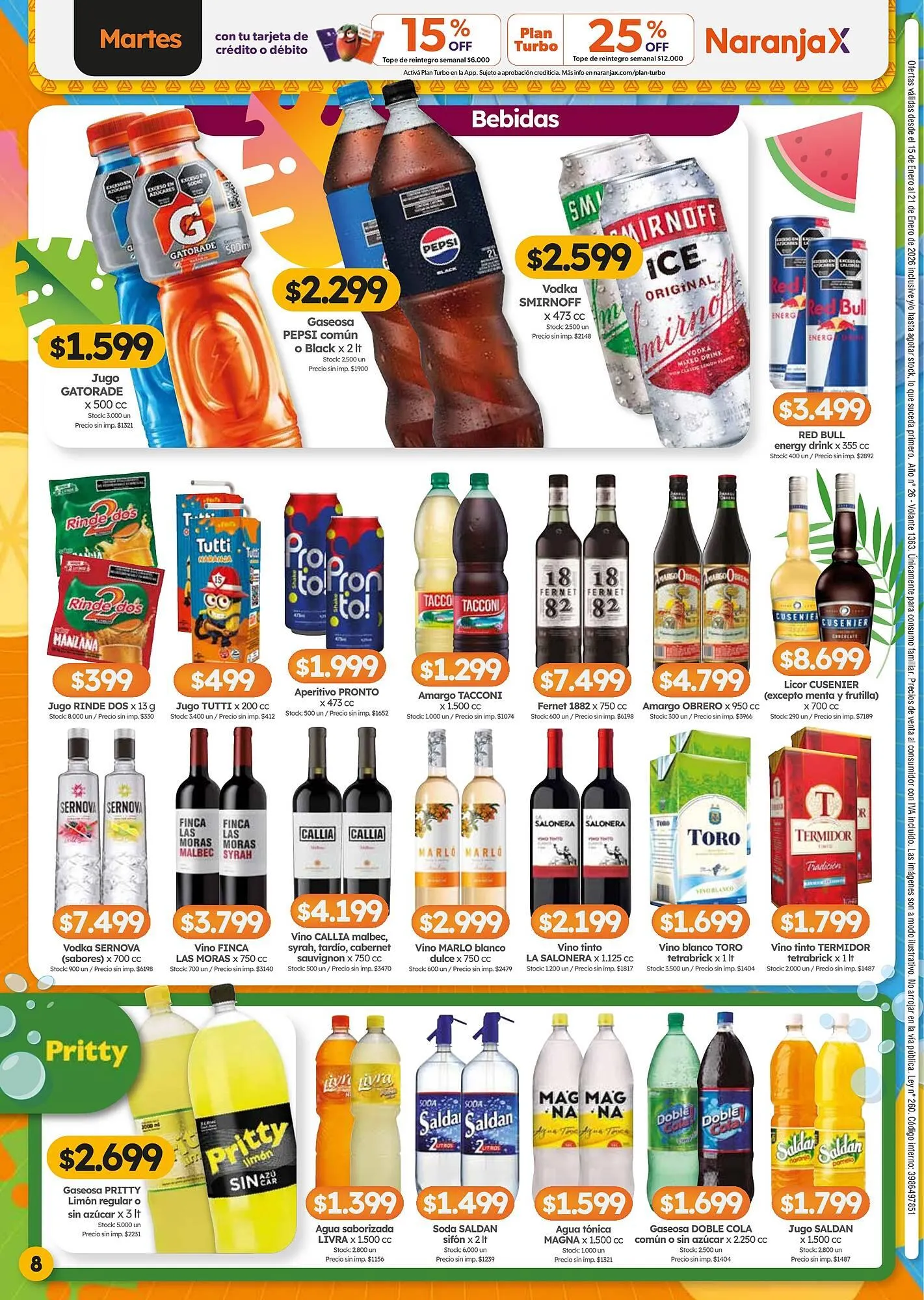 Ofertas de Folleto Cordiez 15 de enero al 21 de enero 2026 - Página 8 del catálogo