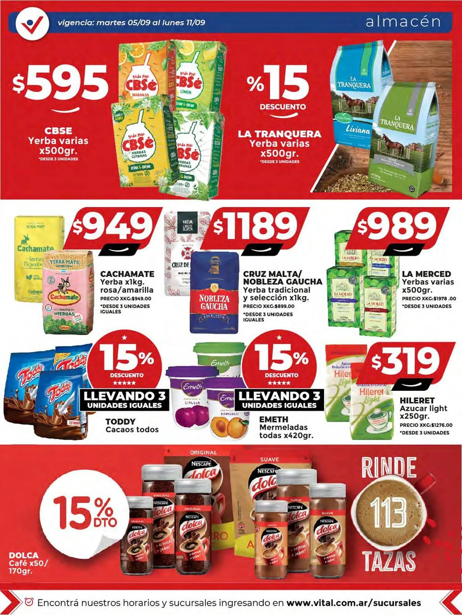 Ofertas de Catálogo Supermayorista Vital 6 de septiembre al 11 de septiembre 2023 - Página 12 del catálogo