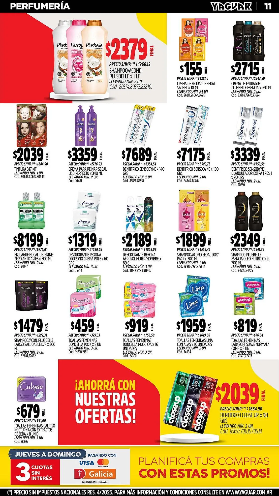 Ofertas de Catálogo Supermercados Yaguar 21 de julio al 28 de julio 2025 - Página 13 del catálogo