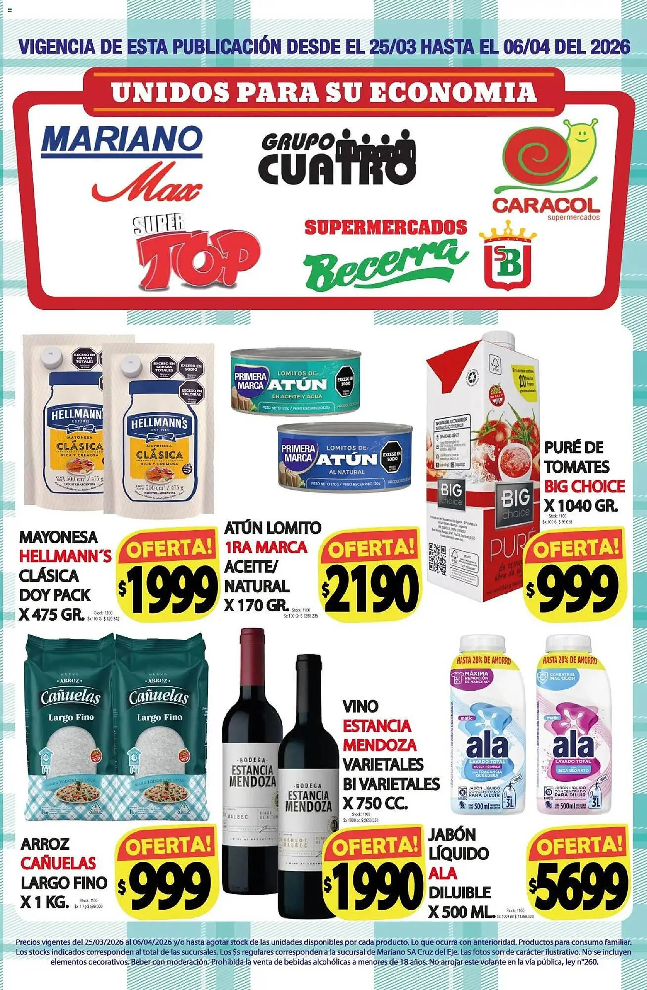 Ofertas de Catálogo Supermercados Mariano Max 25 de marzo al 7 de abril 2026 - Página 1 del catálogo