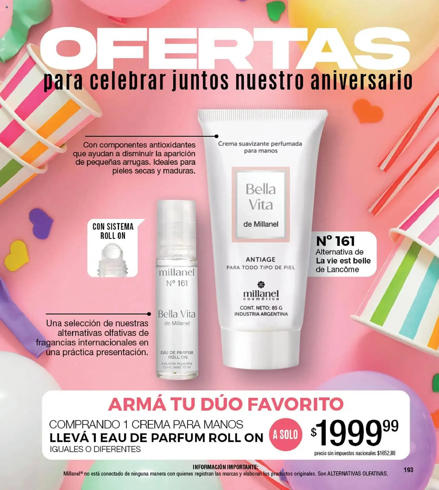 Ofertas de Catálogo Millanel Cosmética 30 de marzo al 27 de abril 2026 - Página 193 del catálogo